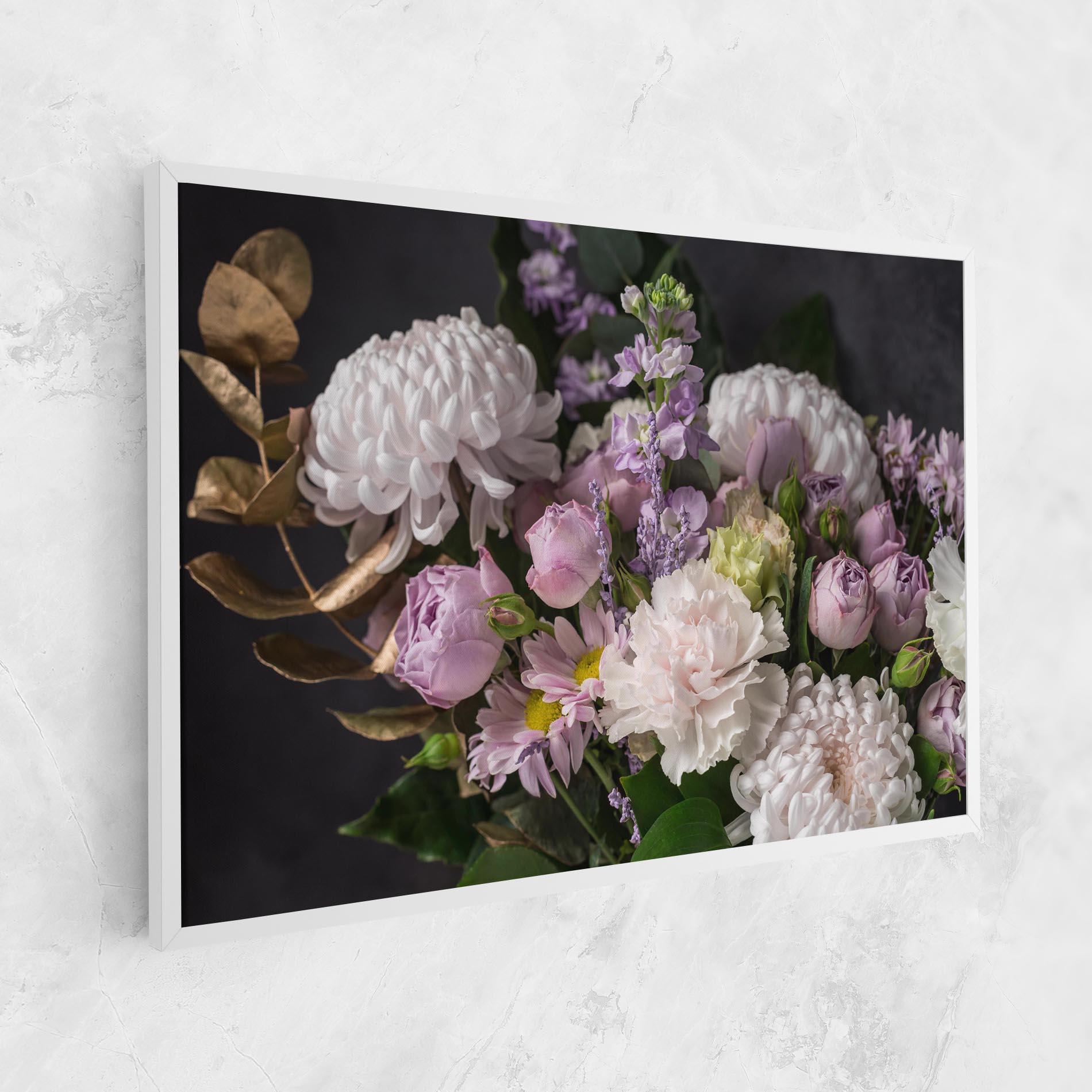 Tablou Canvas Pastel Purple Bouquet mockup 1