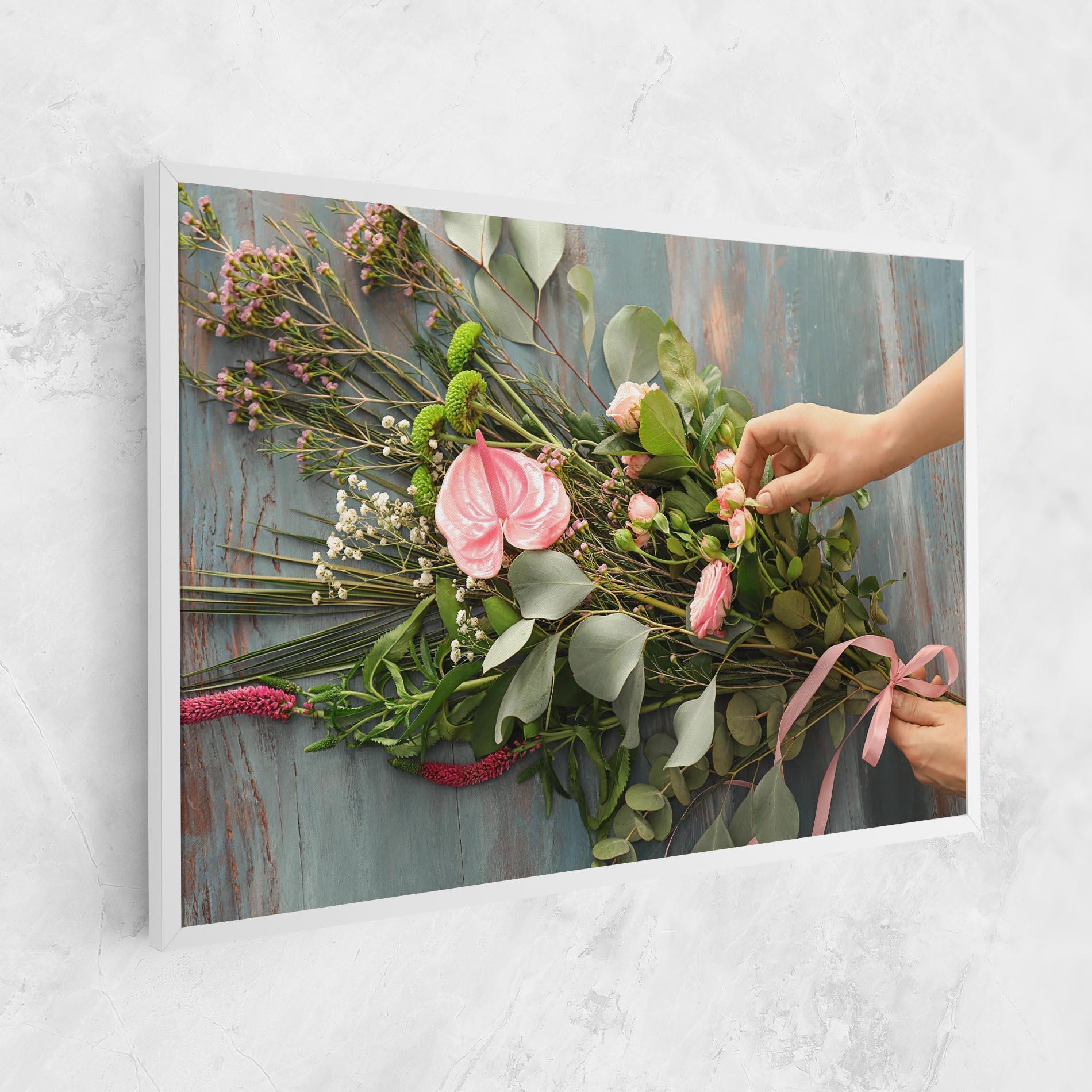 Tablou Canvas Preparing Bouquet mockup 1