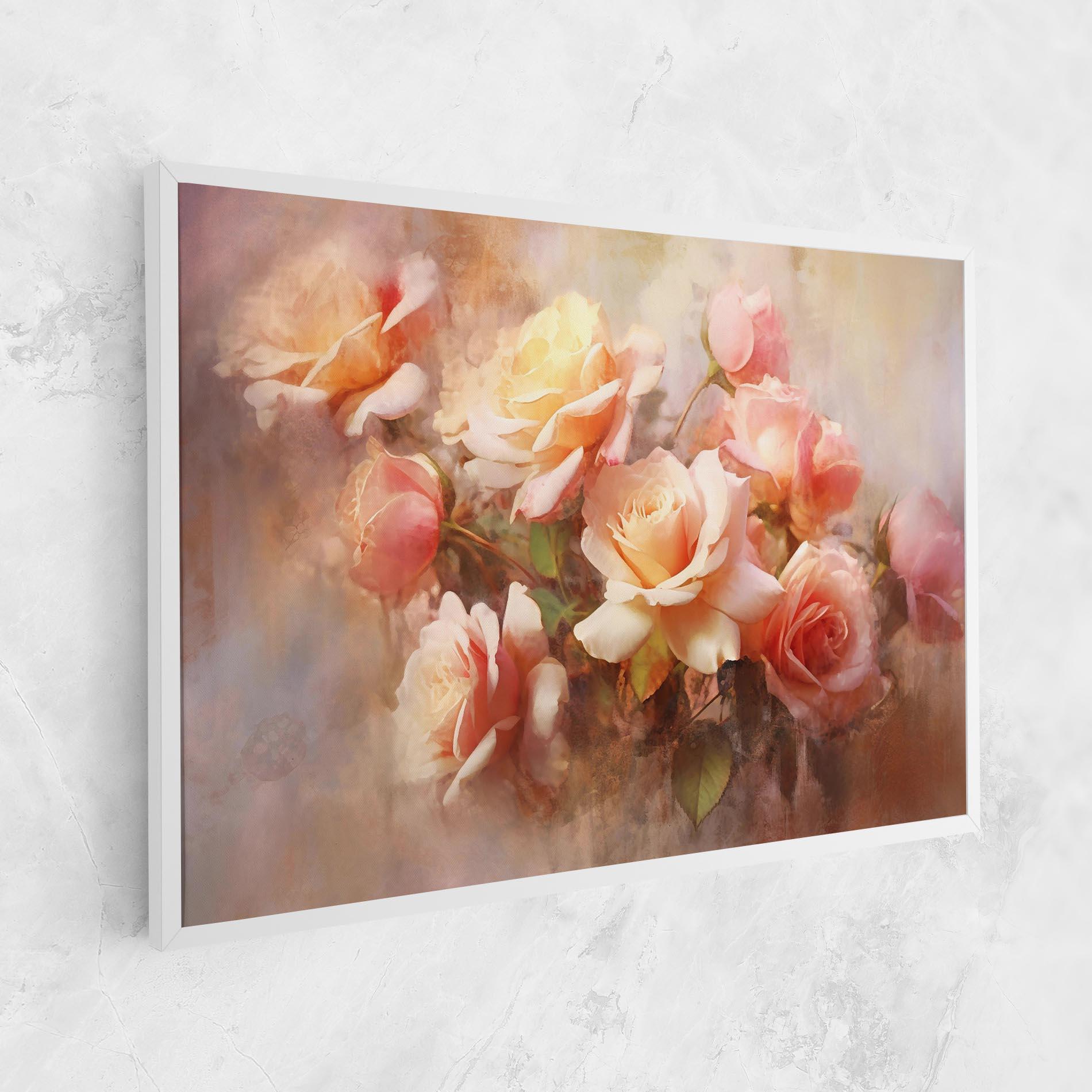 Tablou Canvas Roses Bouquet Painting mockup 1