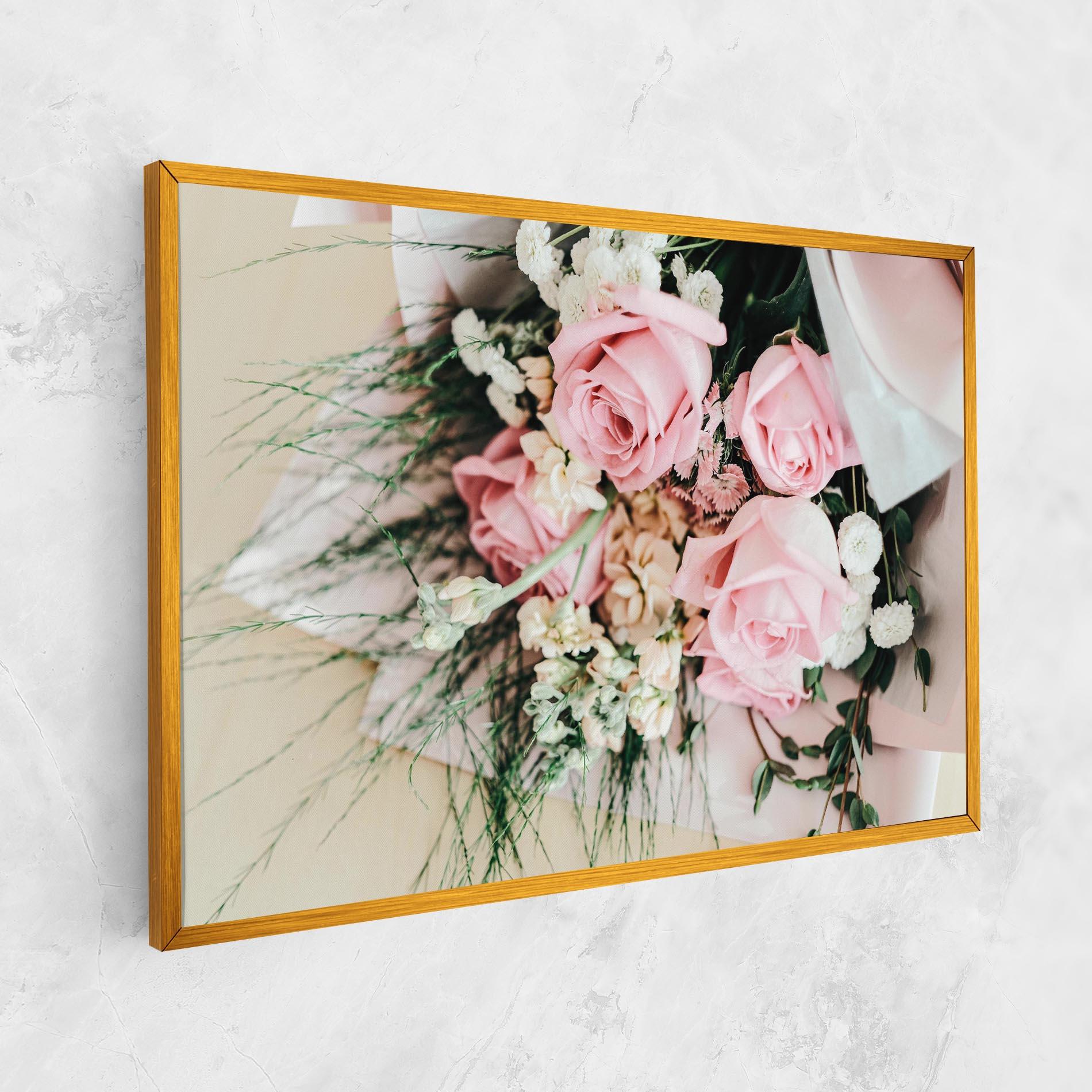 Tablou Canvas Baby Pink Bouquet mockup 1