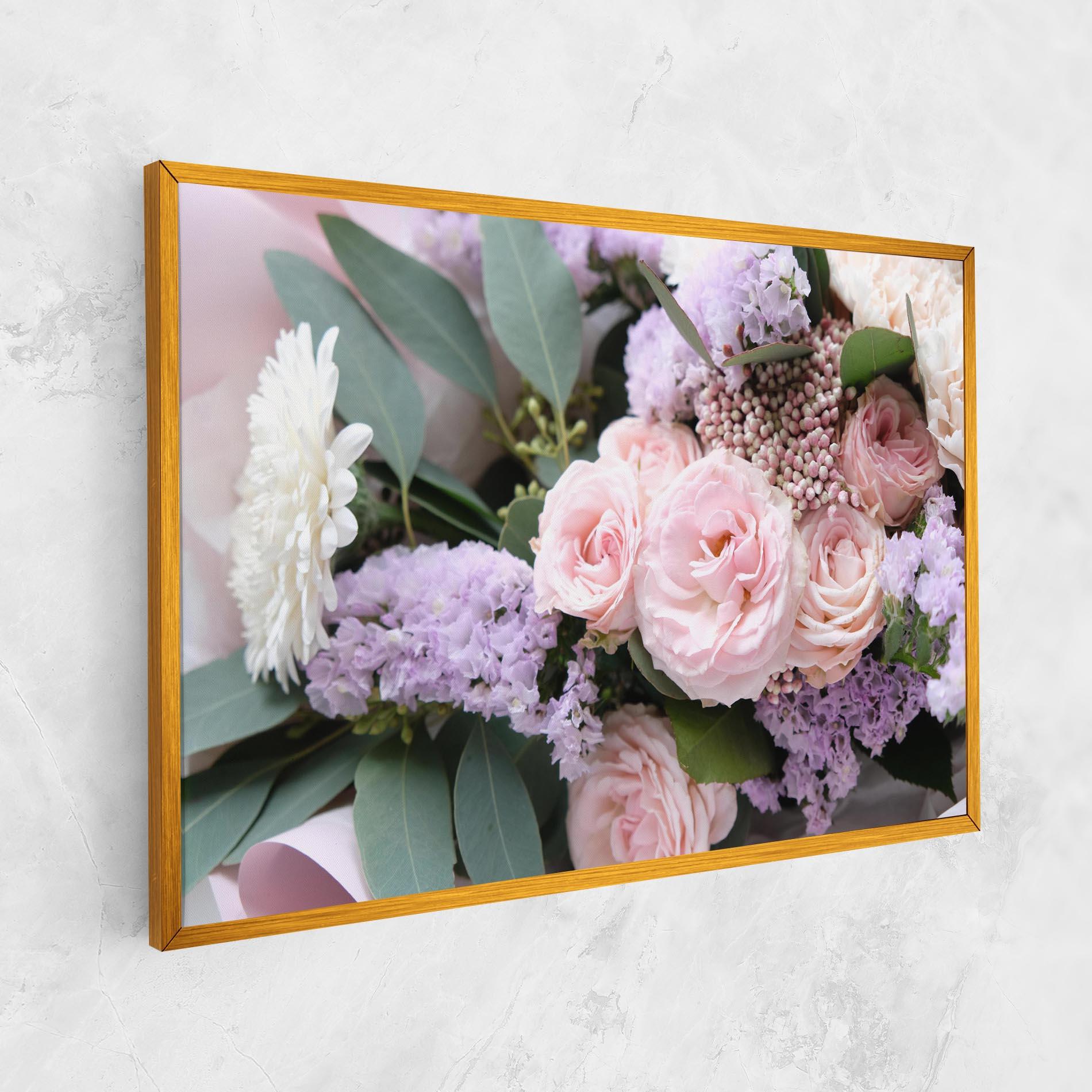 Tablou Canvas Beautiful Pink Roses mockup 1