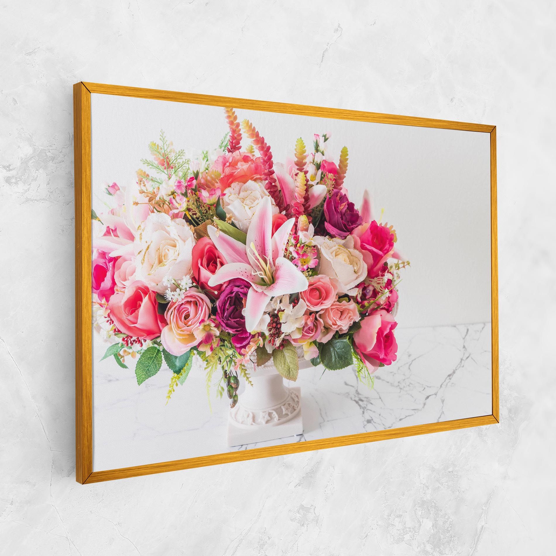Bouquet Flowers Vase mockup 1