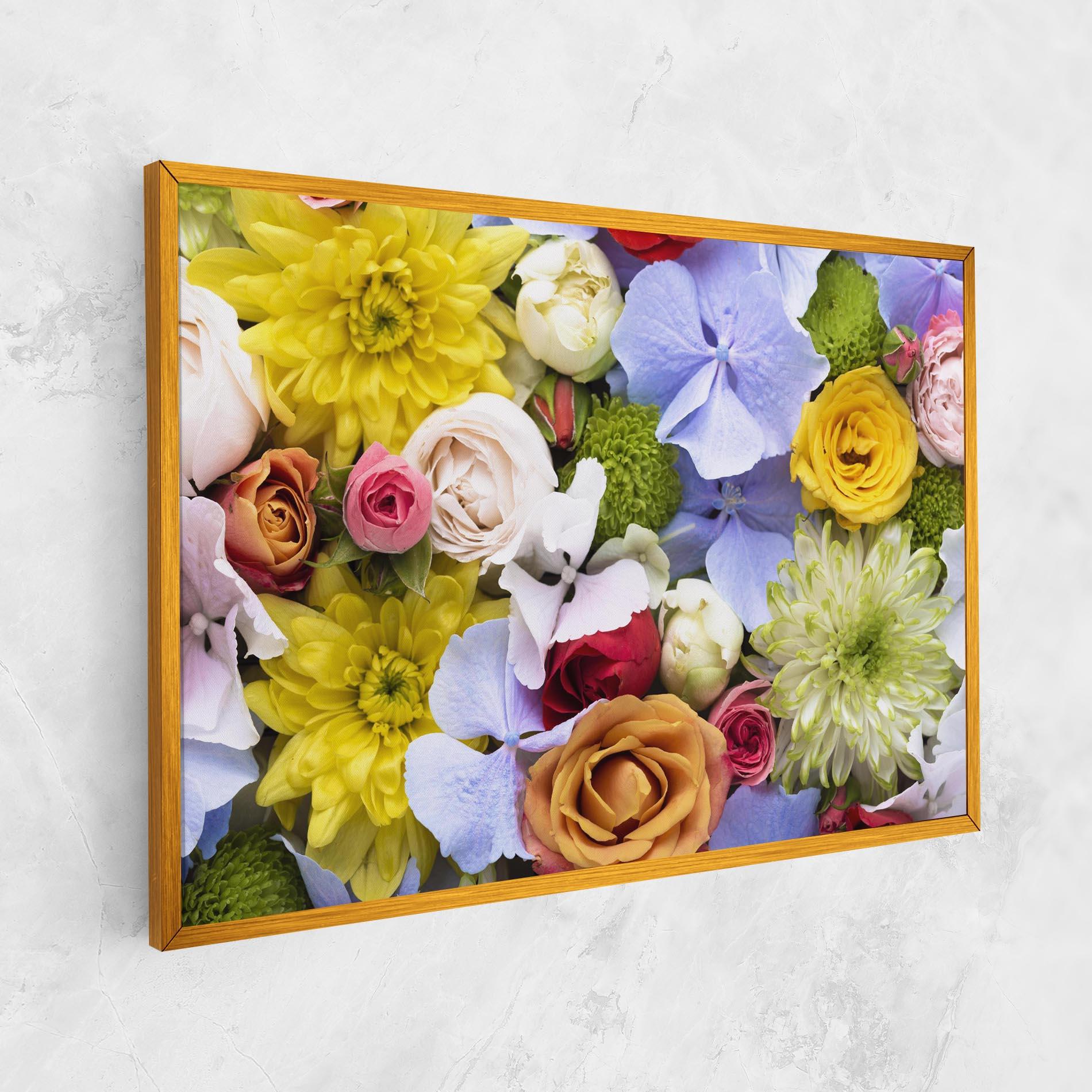 Tablou Canvas Color Mix Flower Bouquet mockup 1