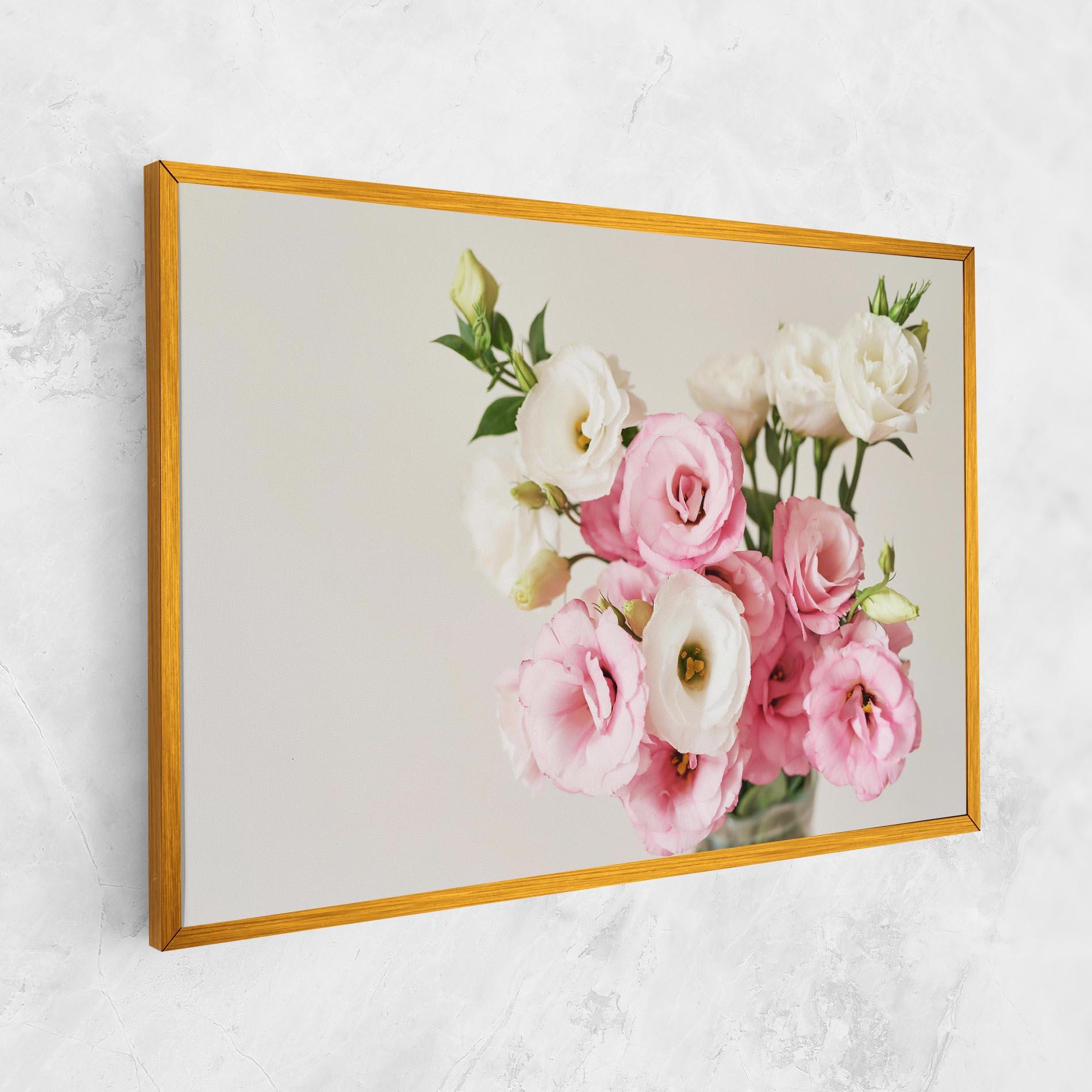 Tablou Canvas Cute Pink Flowers mockup 1