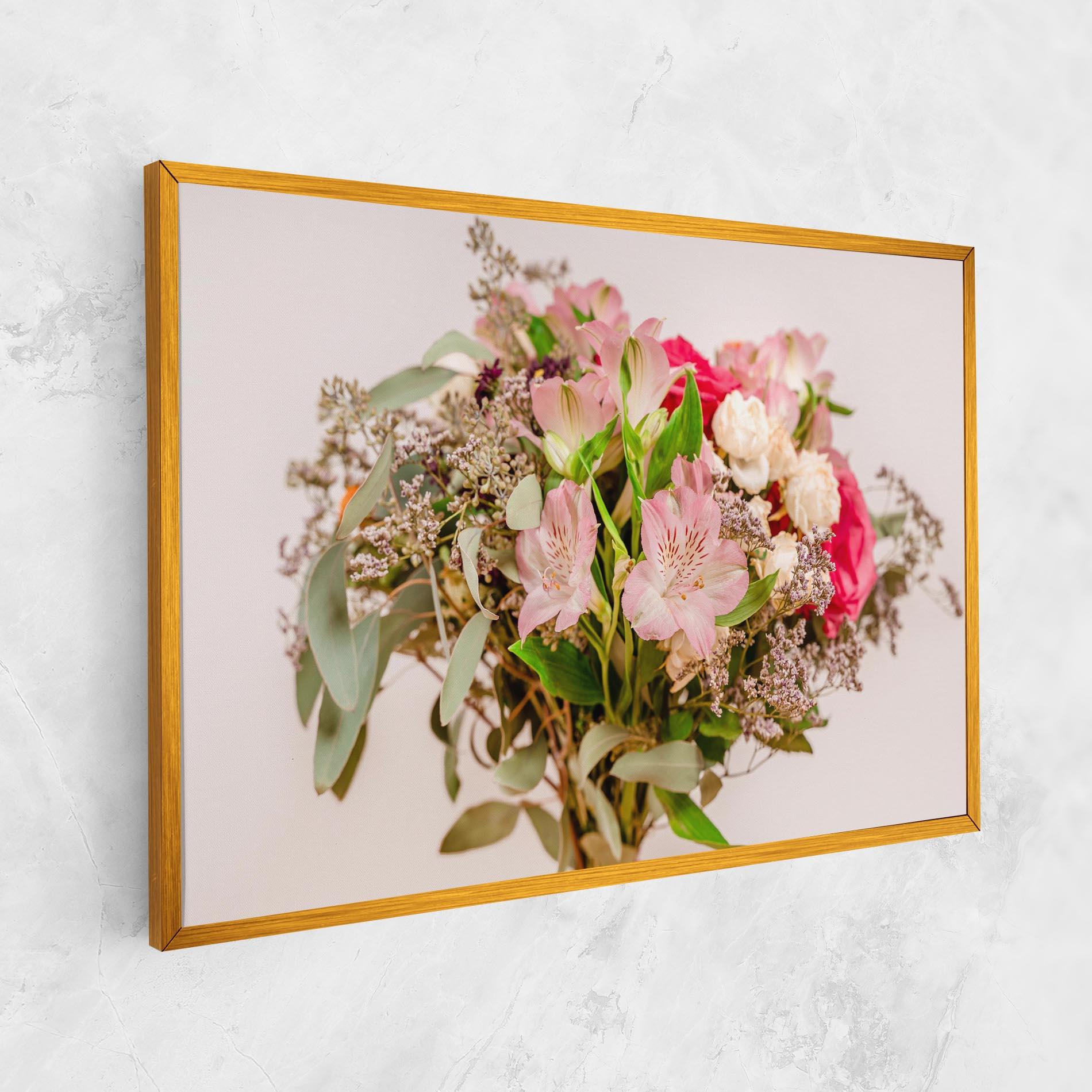 Tablou Canvas Girly Pink Bouquet mockup 1