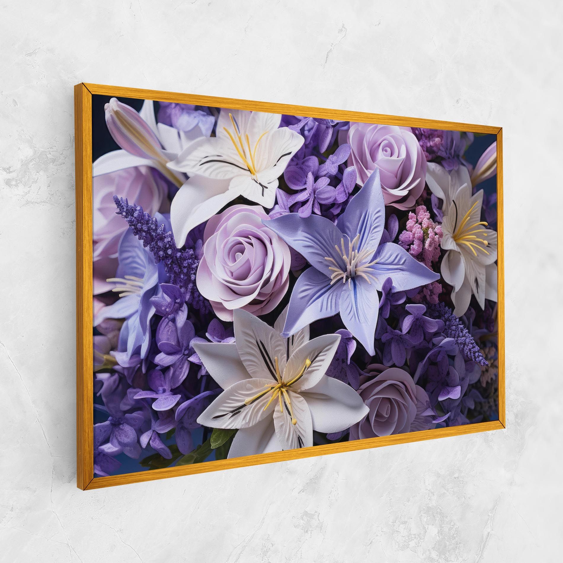 Purple Cute Bouquet mockup 1