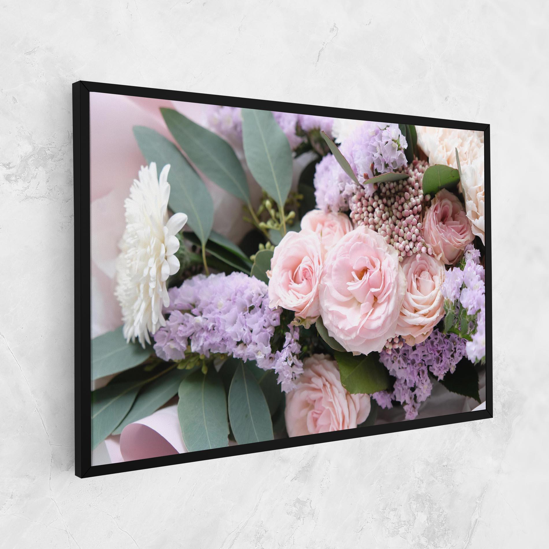 Tablou Canvas Beautiful Pink Roses mockup 1