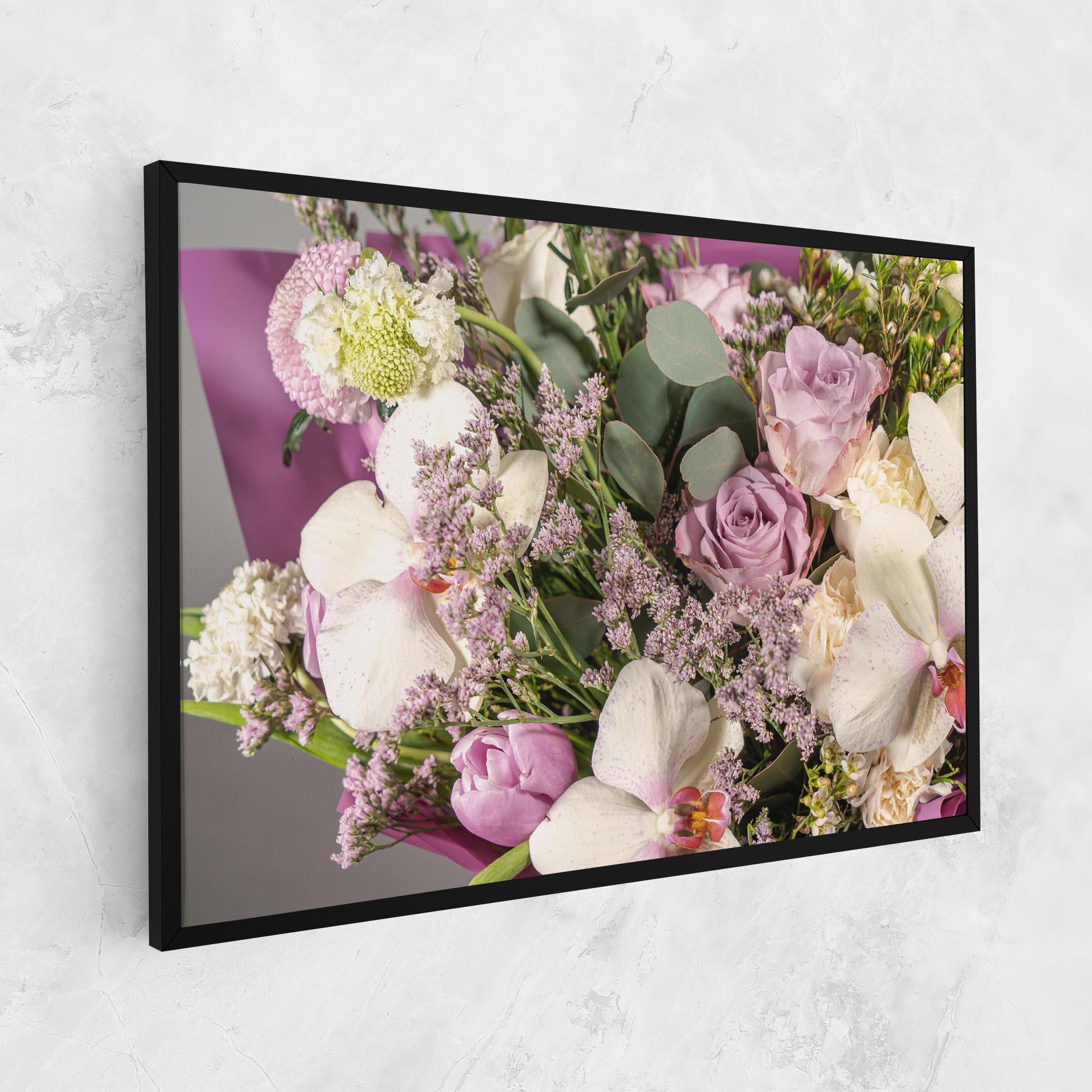 Tablou Canvas Cute Purple Bouquet mockup 1