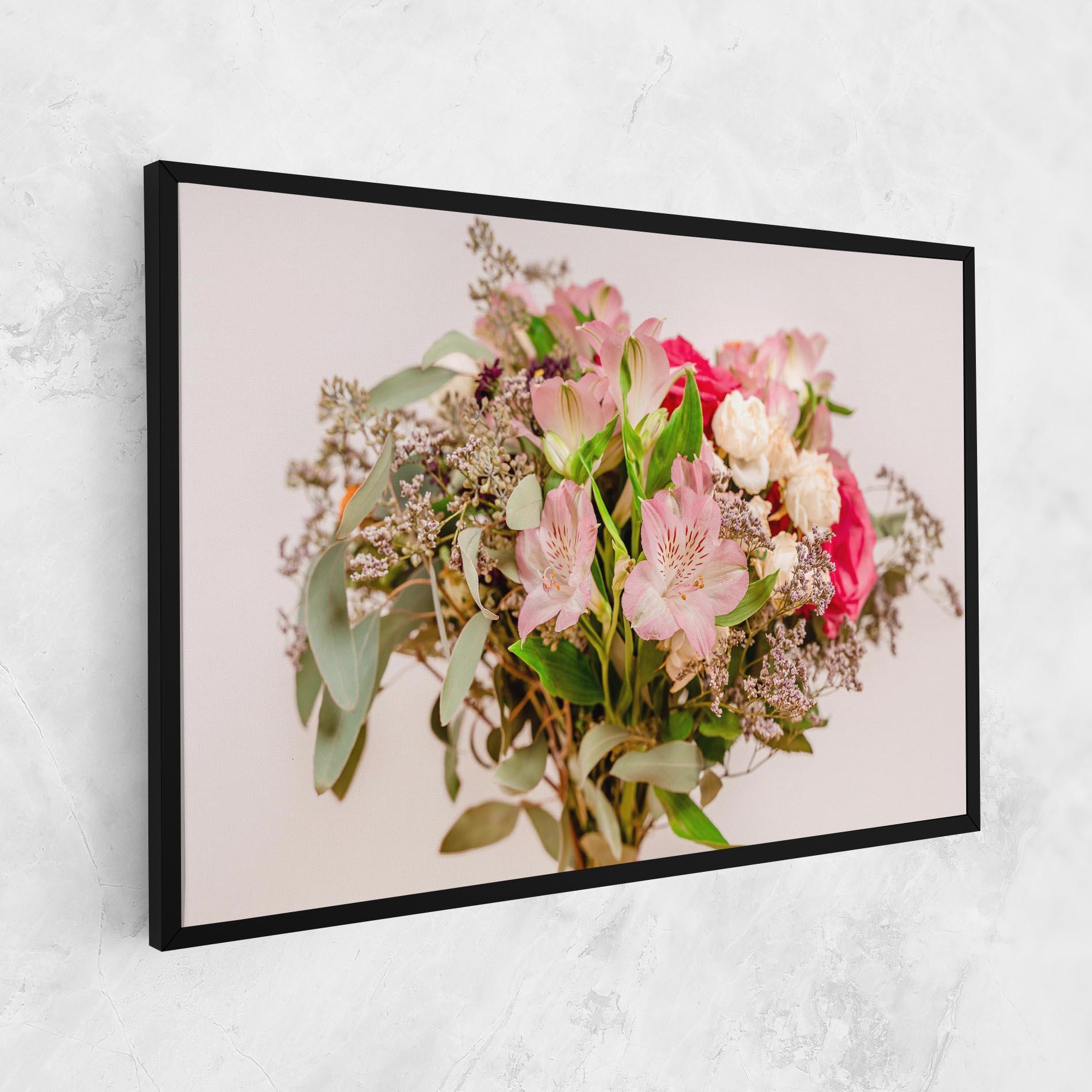 Tablou Canvas Girly Pink Bouquet mockup 1
