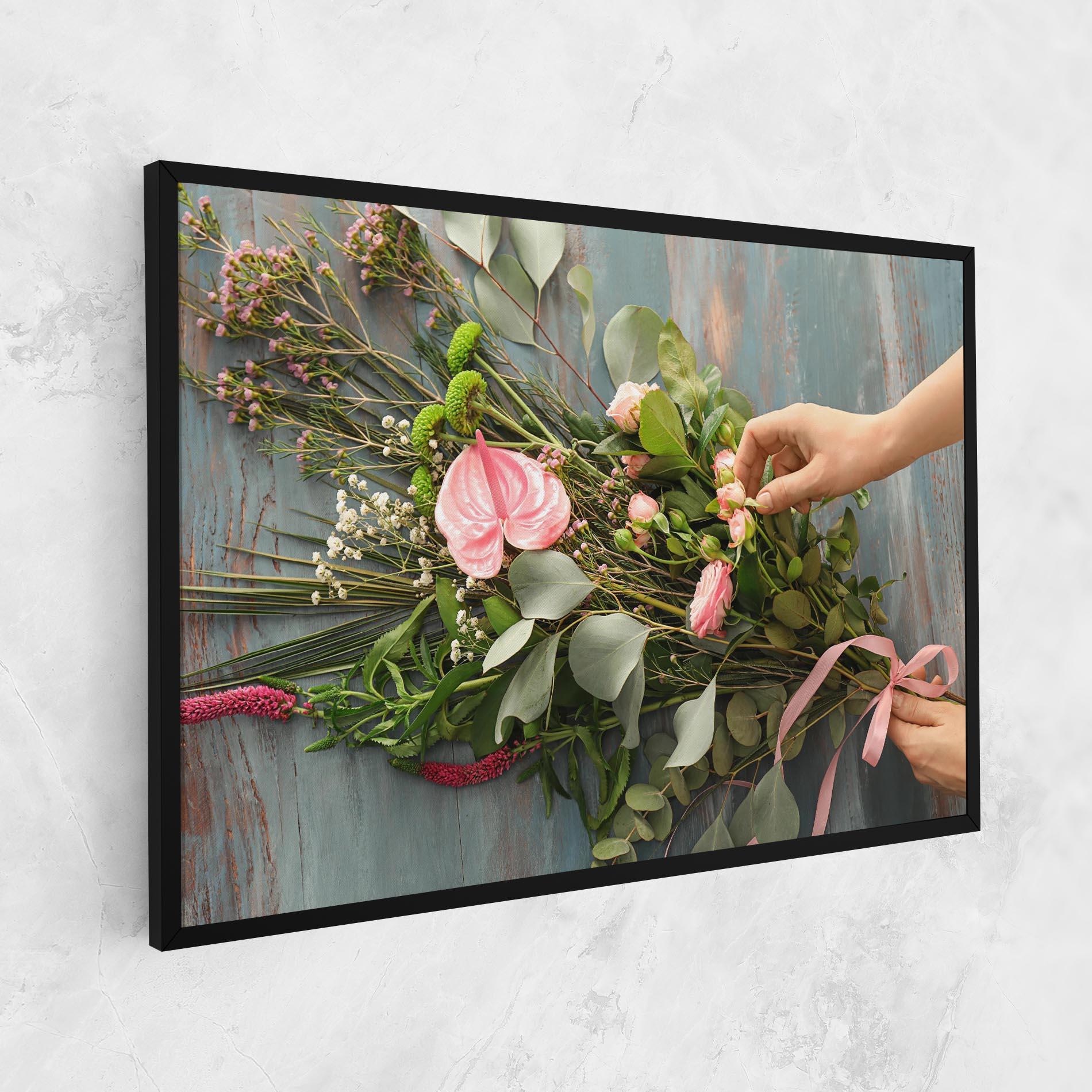 Tablou Canvas Preparing Bouquet mockup 1