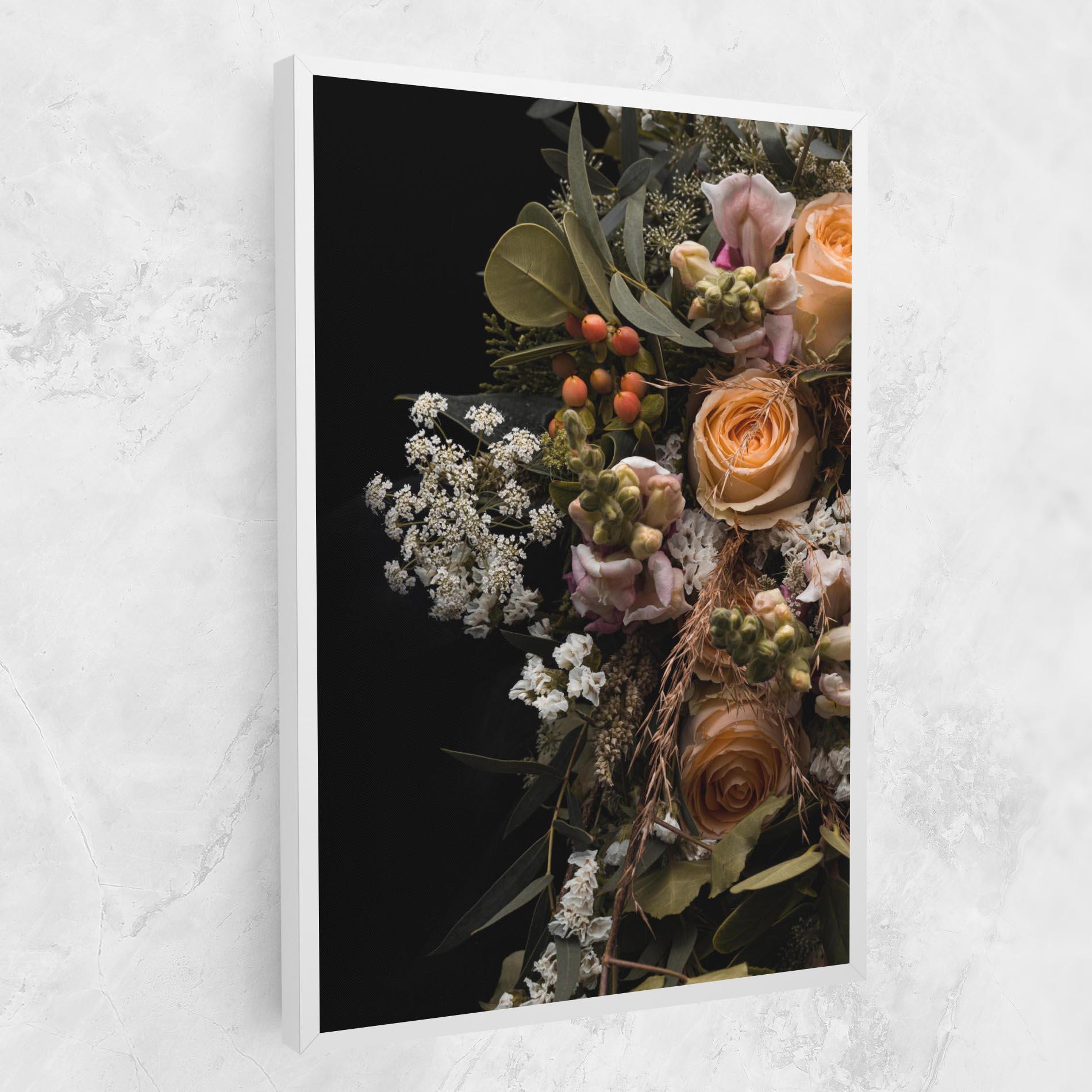 Tablou Canvas Dark Flower Bouquet mockup 1