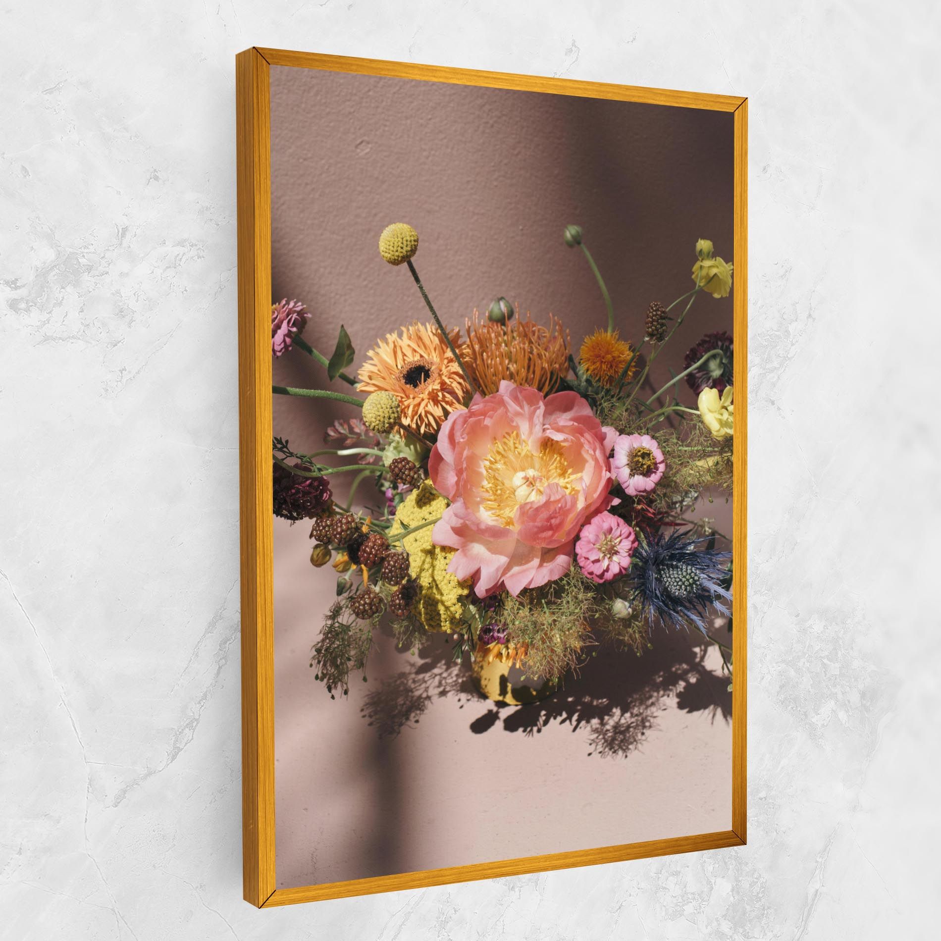 Pastel Orange Bouquet mockup 1
