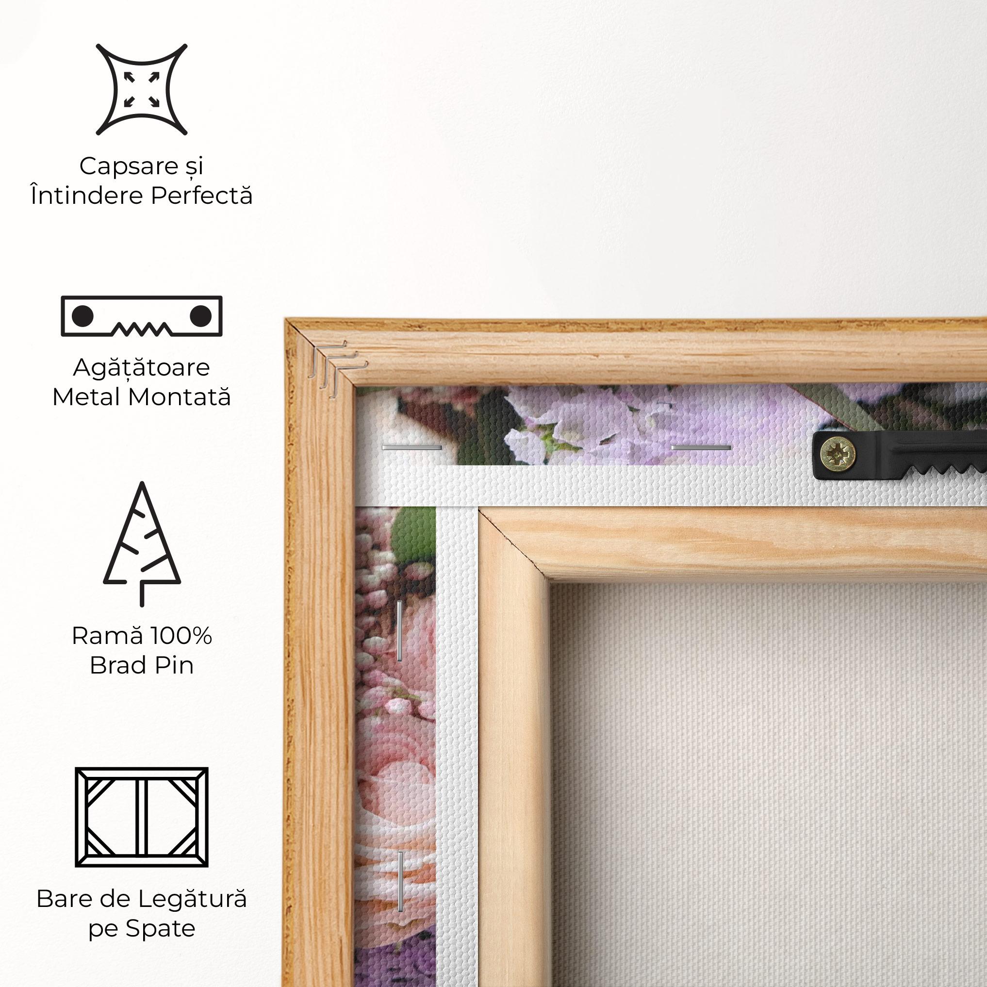 Tablou Canvas Beautiful Pink Roses mockup 5