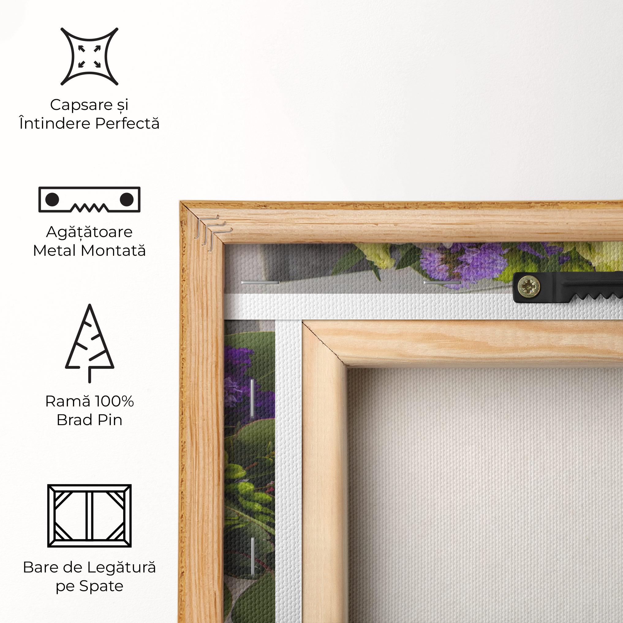 Tablou Canvas Big Pink Rose Bouquet mockup 5