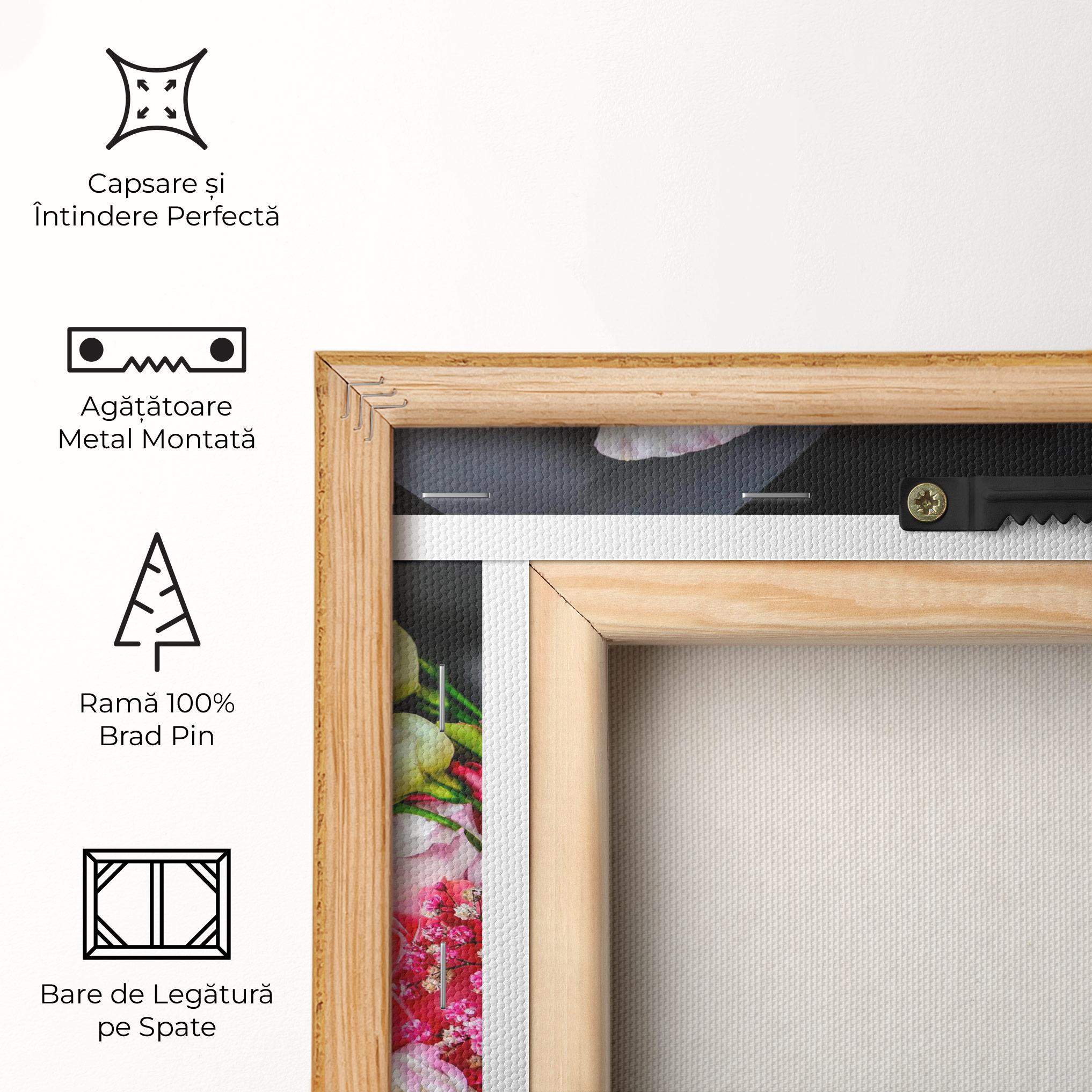 Tablou Canvas Cute Roses Bouquet mockup 5