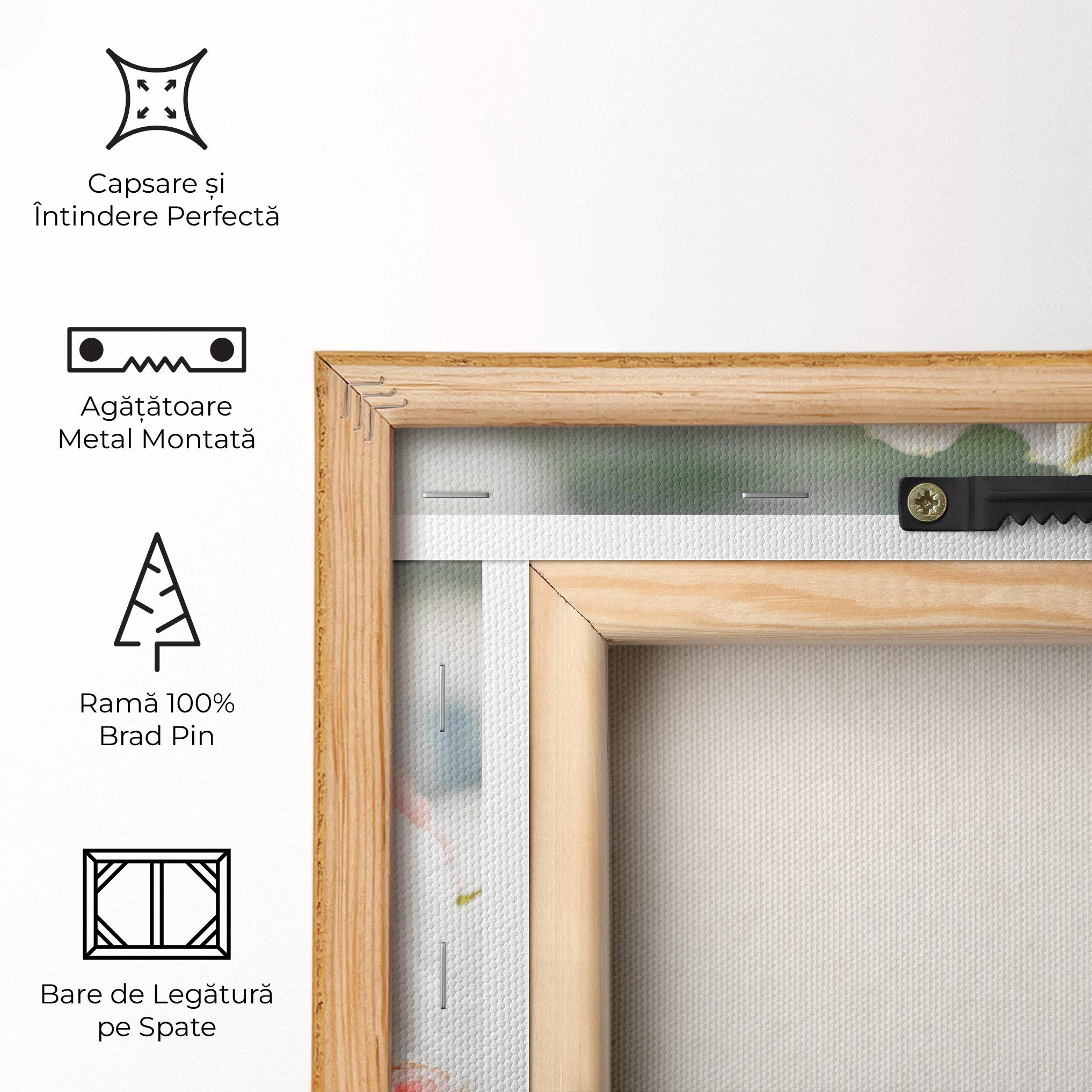 Tablou Canvas Pink Beautiful Bouquet mockup 5