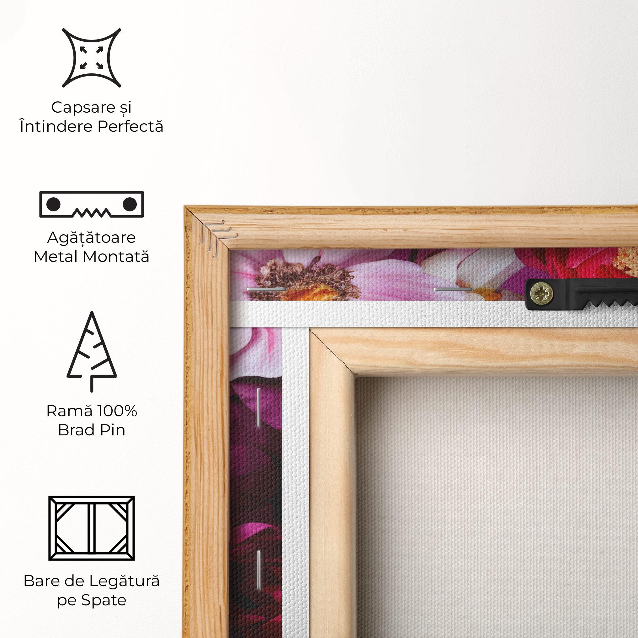 Tablou Canvas Pink Red Bouquet mockup 5