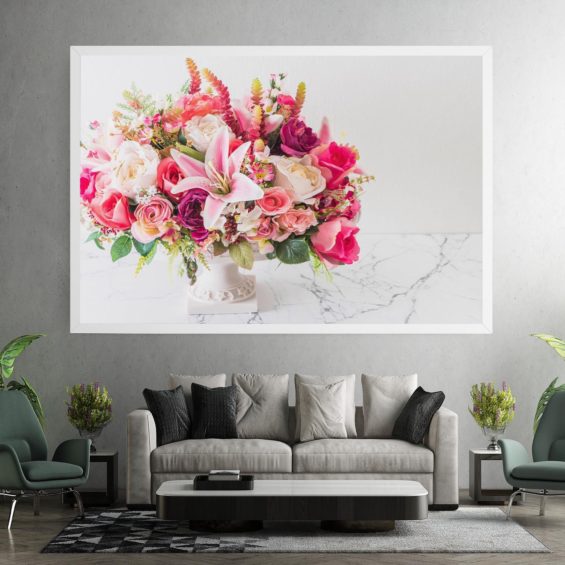 Bouquet Flowers Vase mockup 7