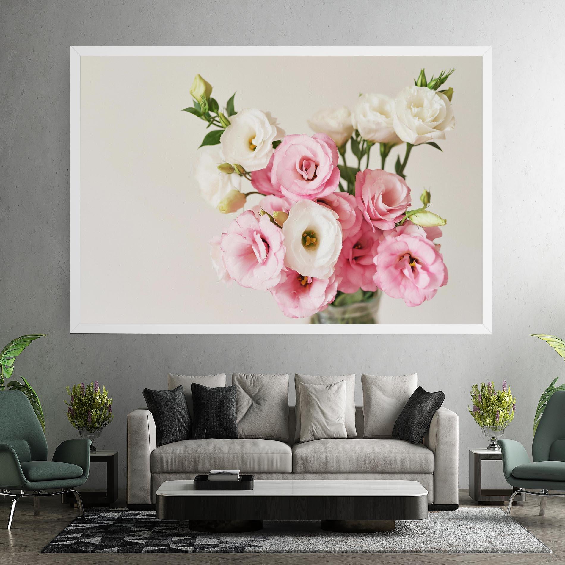 Tablou Canvas Cute Pink Flowers mockup 7