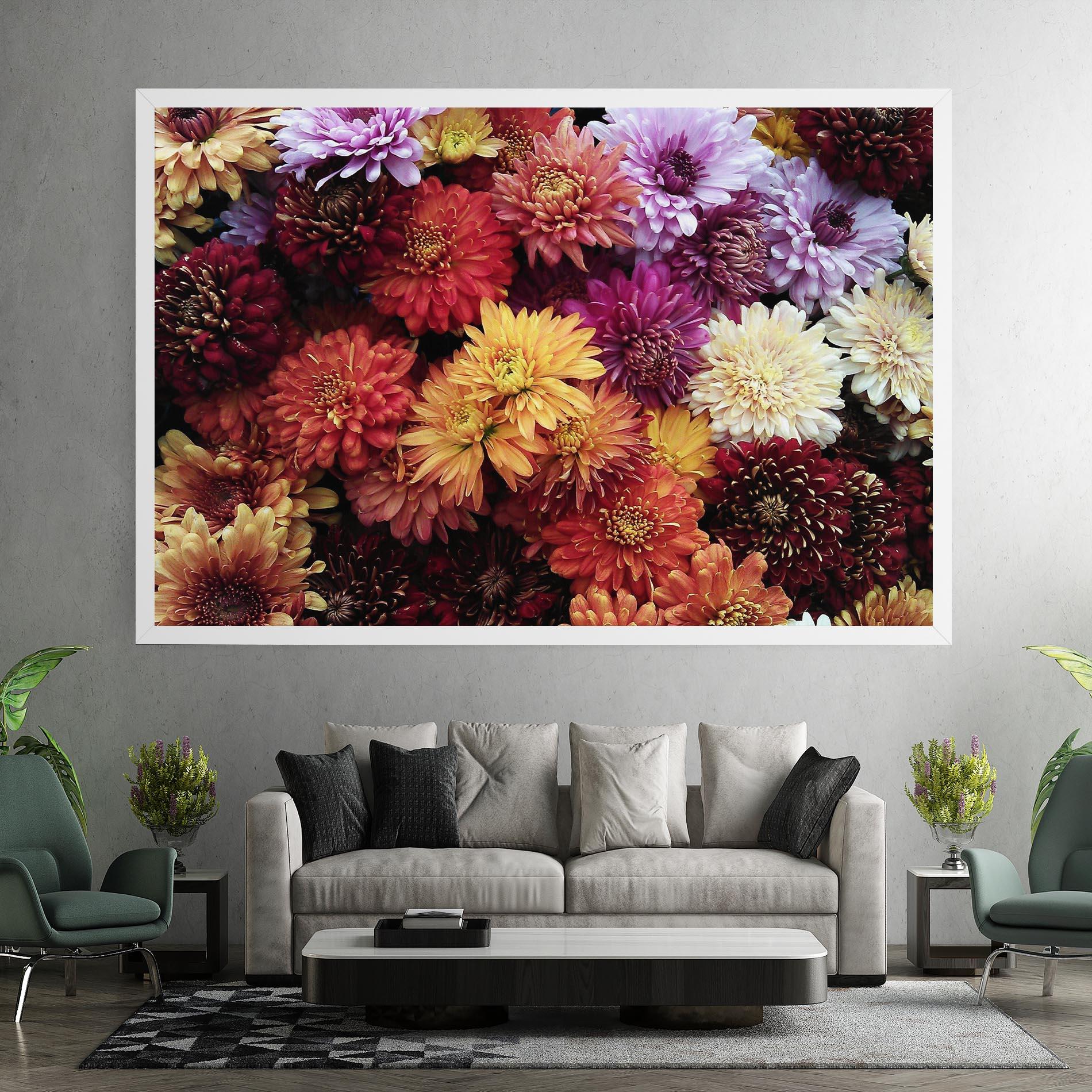 Tablou Canvas Flower Wall mockup 7