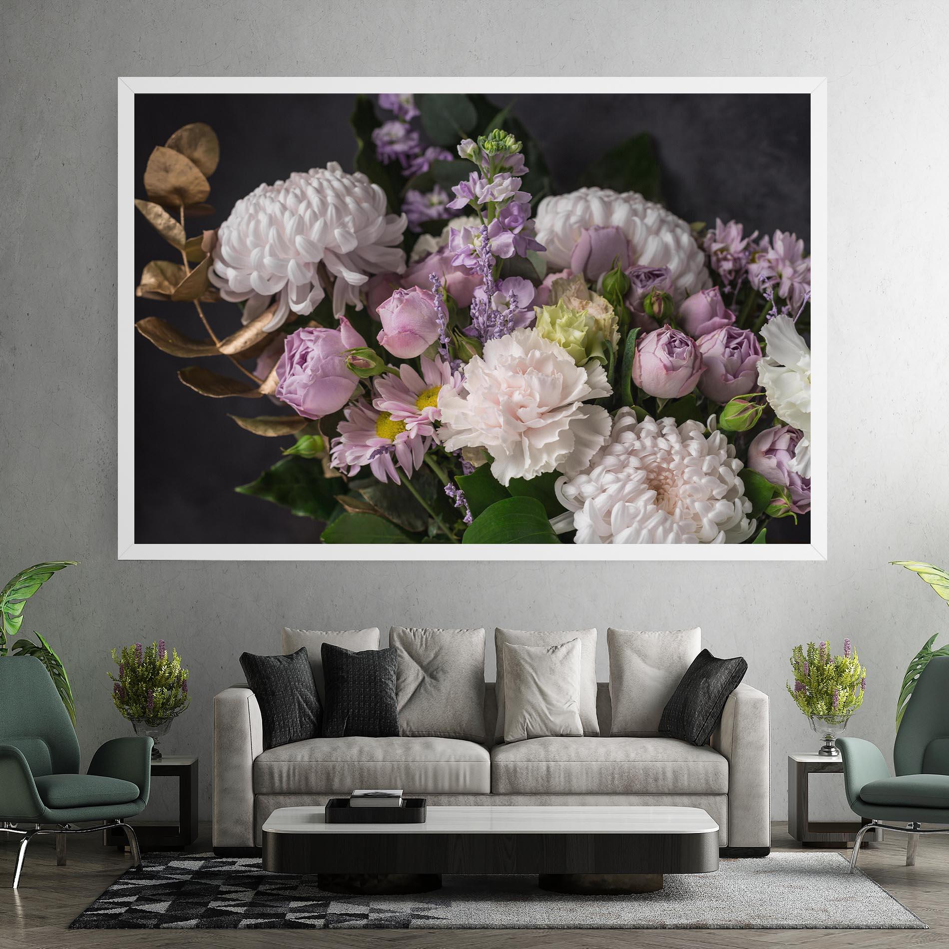 Tablou Canvas Pastel Purple Bouquet mockup 7