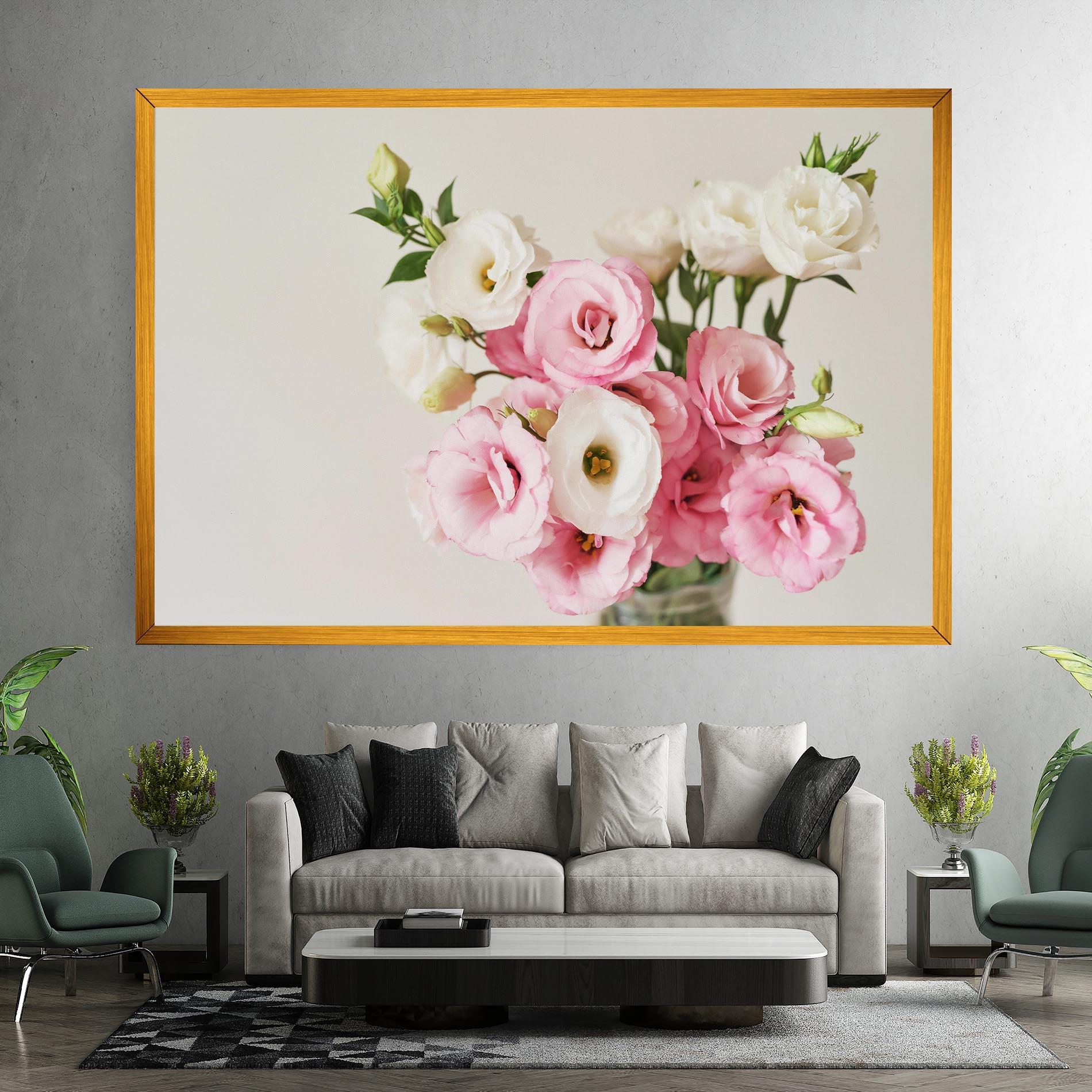 Tablou Canvas Cute Pink Flowers mockup 7