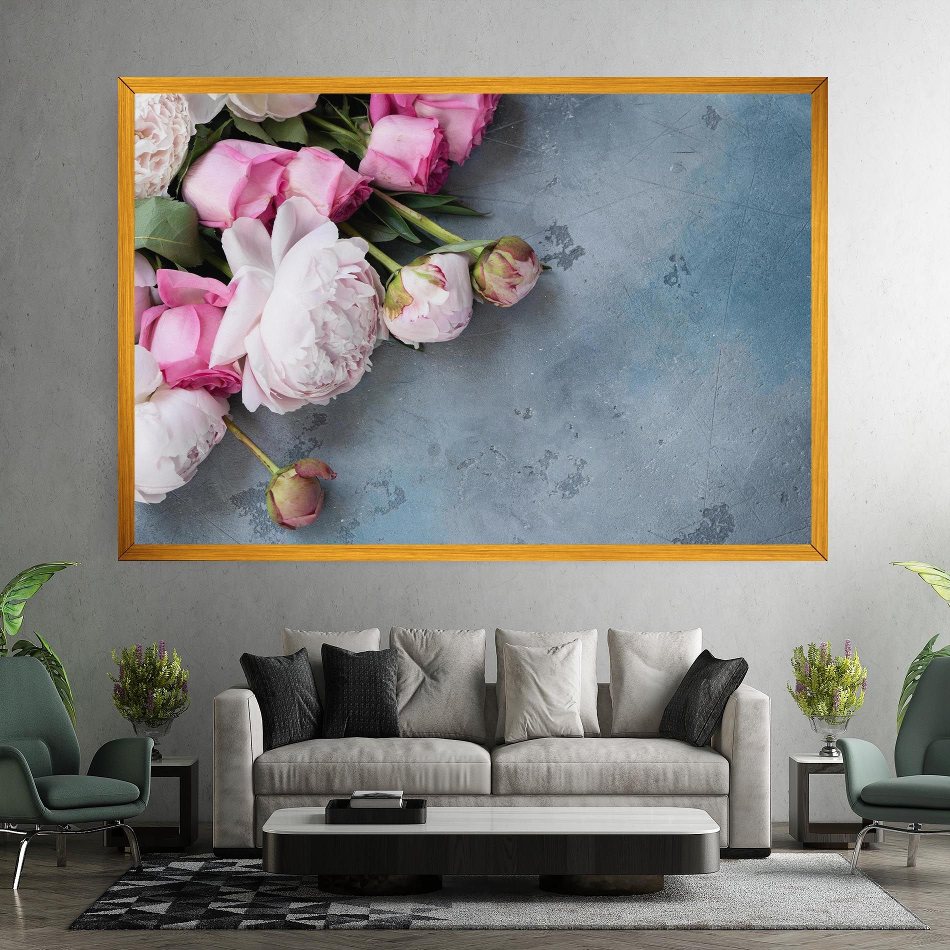 Cute Pink Peonies mockup 7