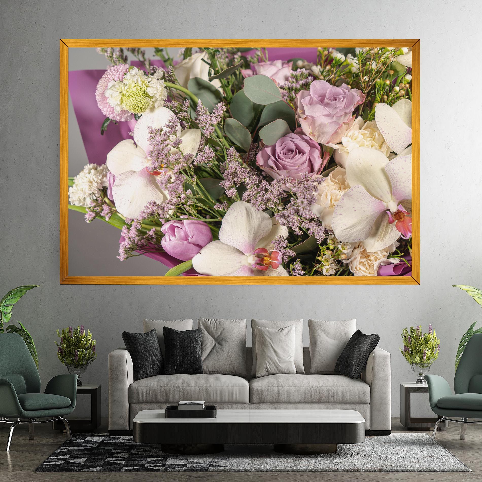 Cute Purple Bouquet mockup 7