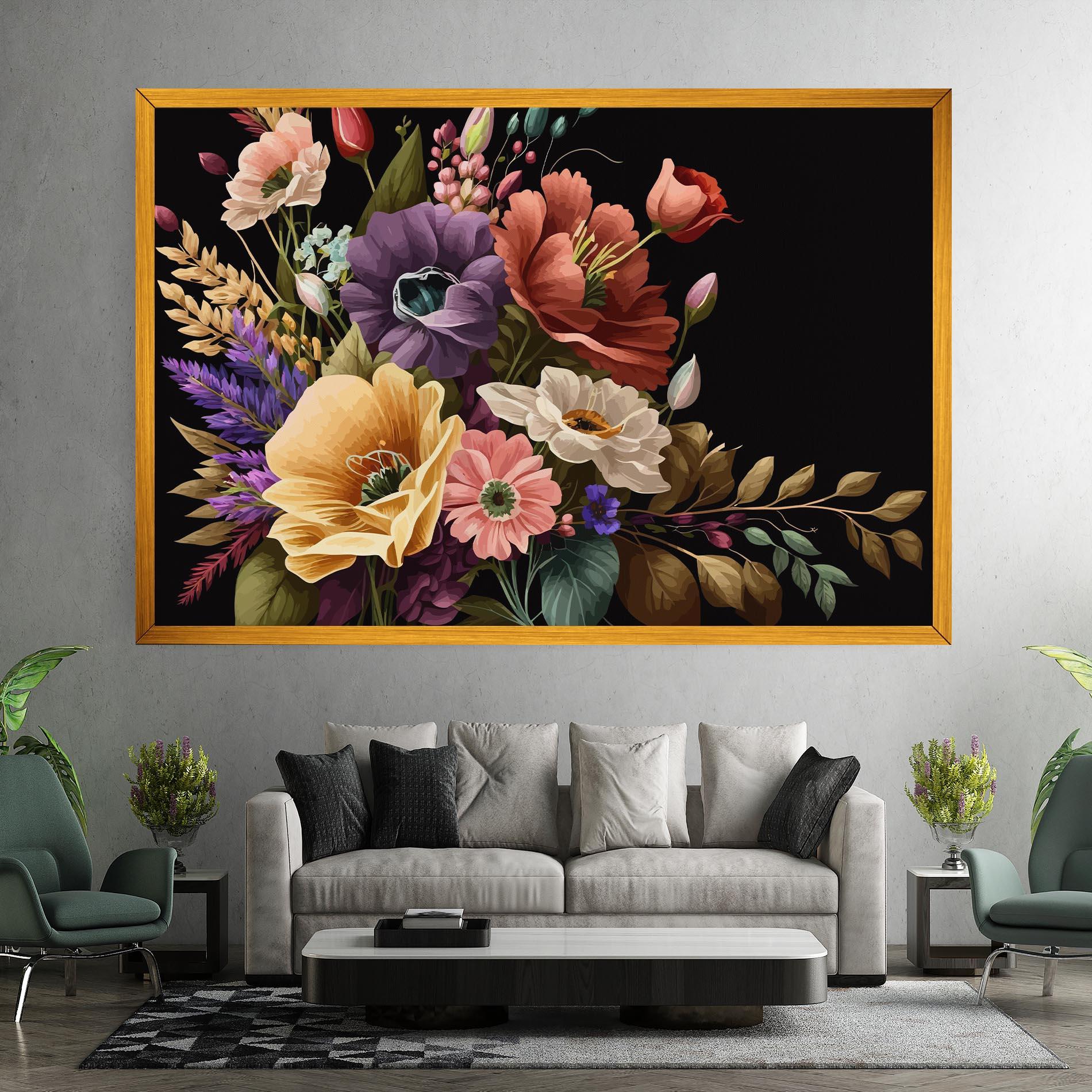 Tablou Canvas Vintage Bouquet Art mockup 7