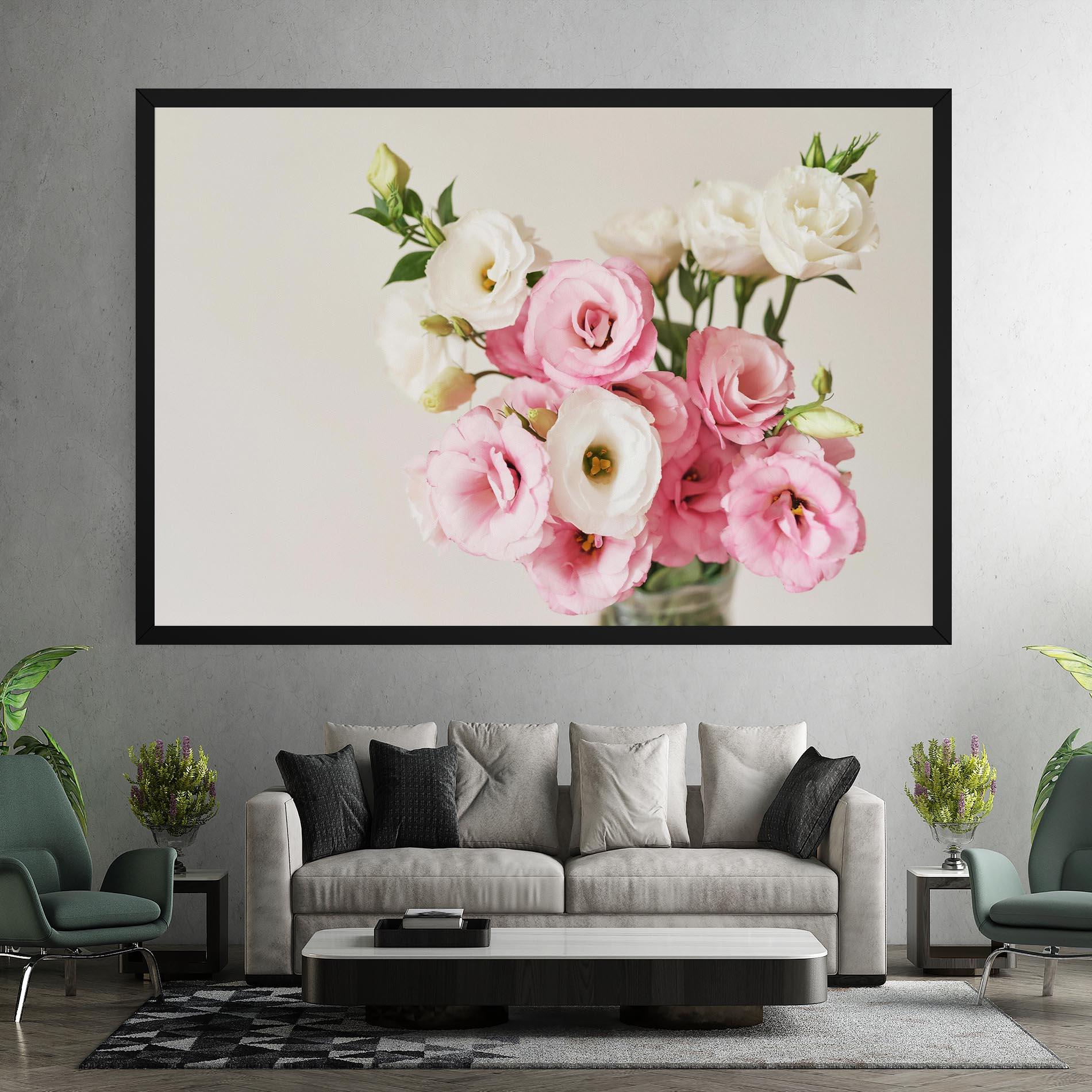 Tablou Canvas Cute Pink Flowers mockup 7