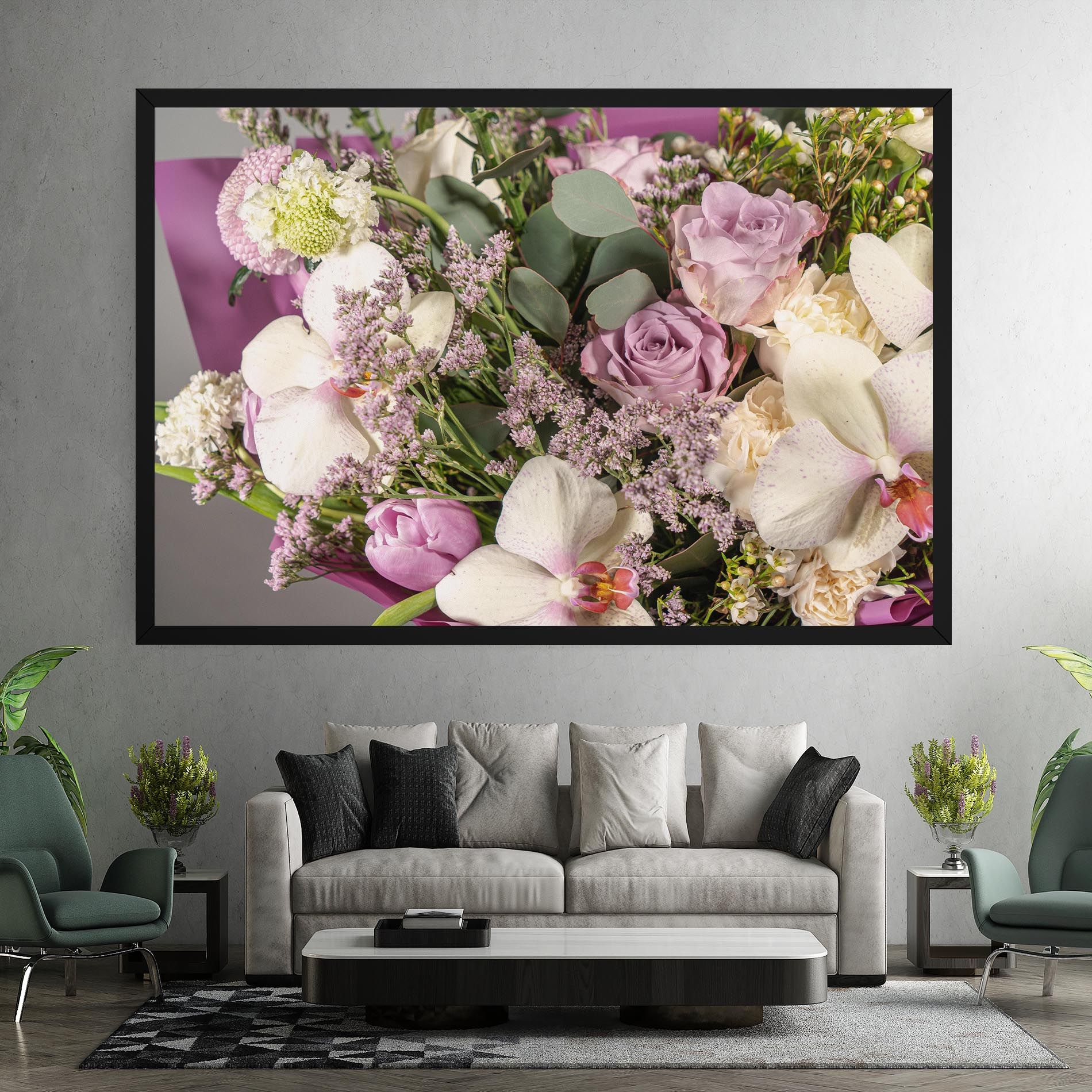 Cute Purple Bouquet mockup 7