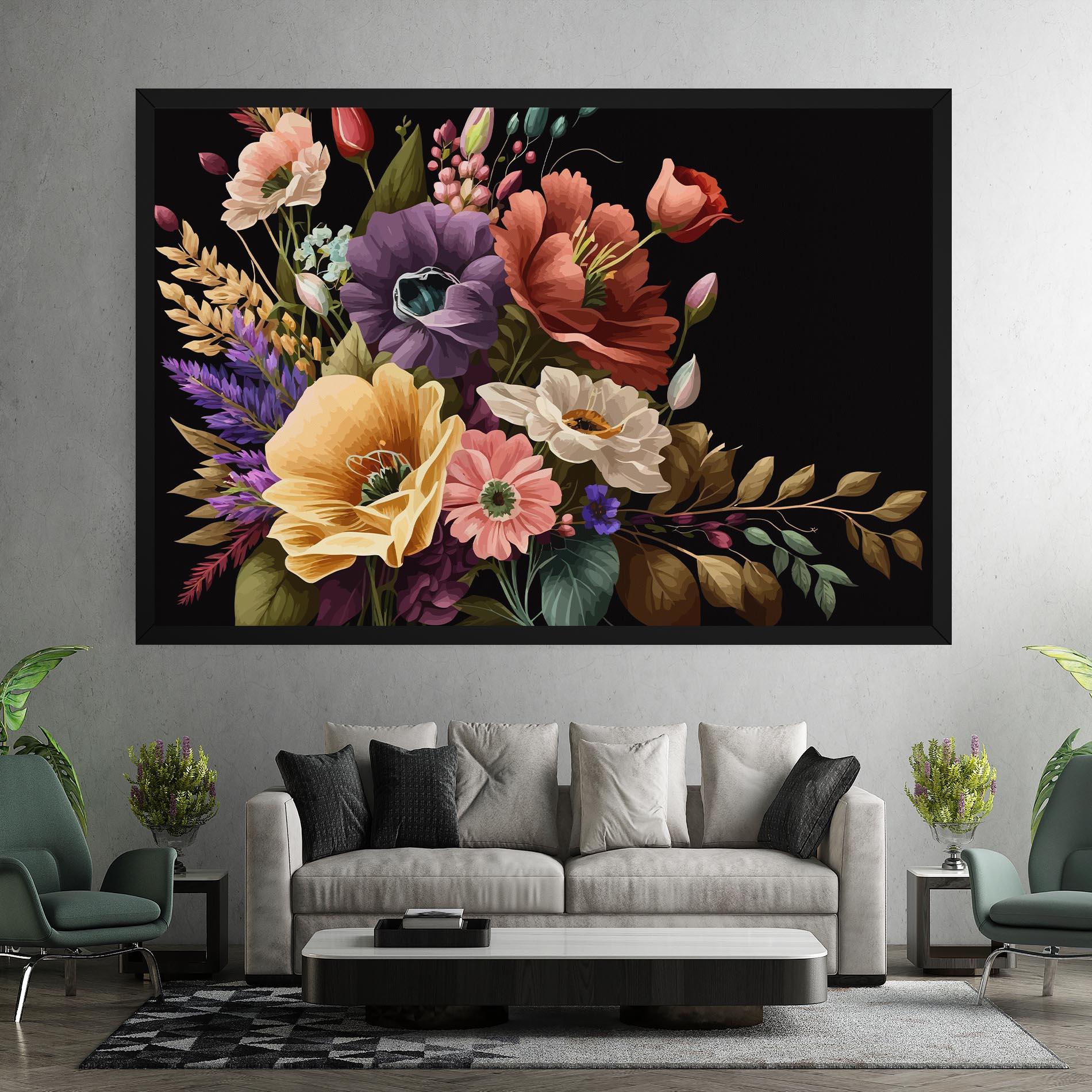 Tablou Canvas Vintage Bouquet Art mockup 7