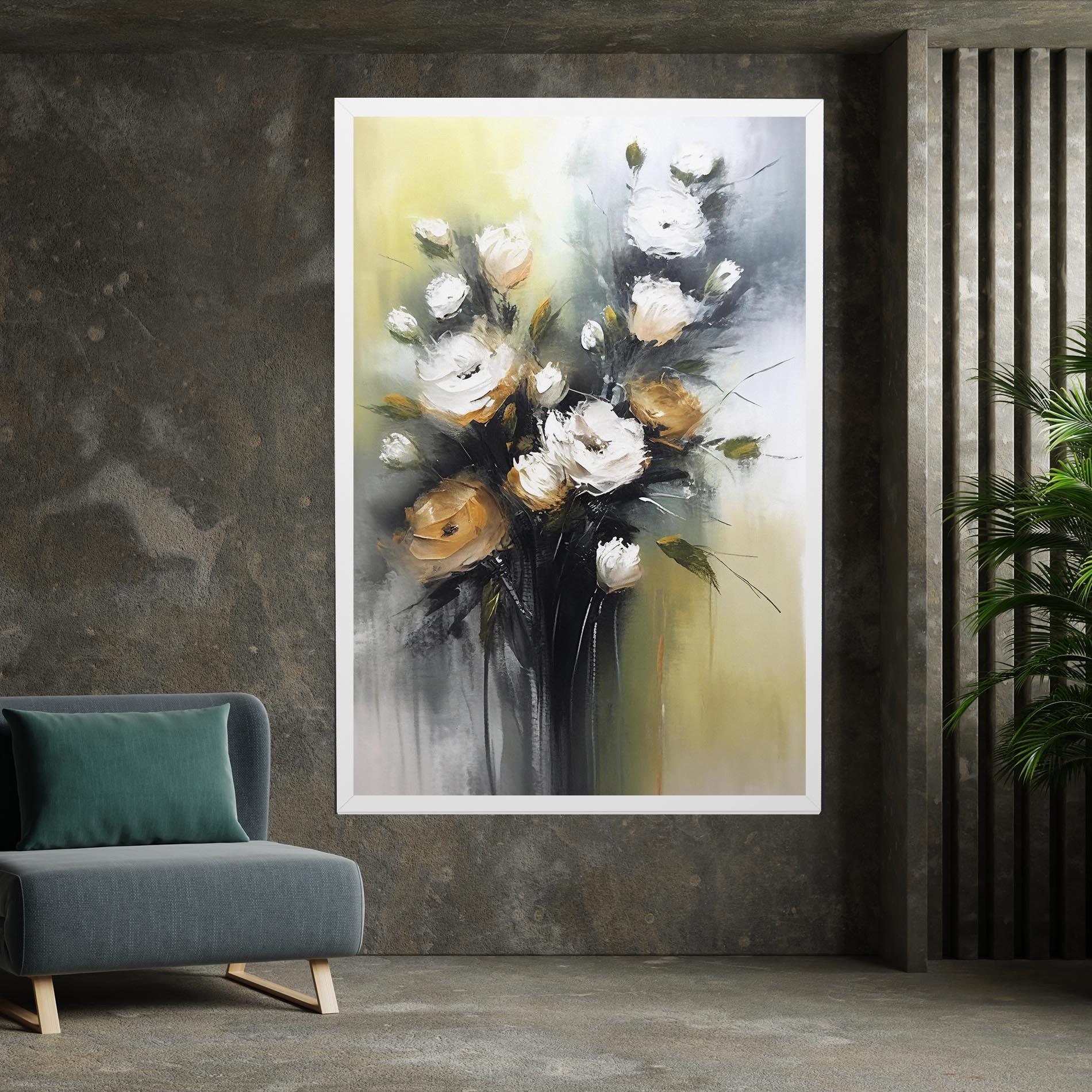 Tablou Canvas Bouquet Painting mockup 7
