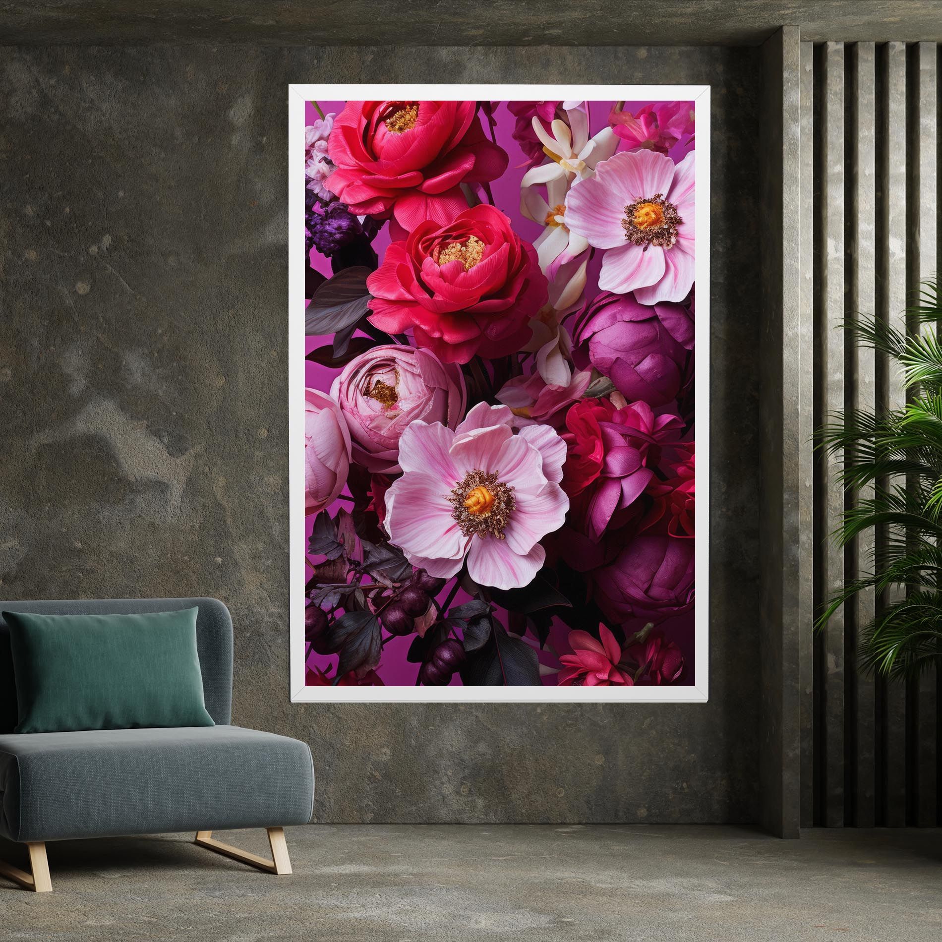 Pink Red Bouquet mockup 7
