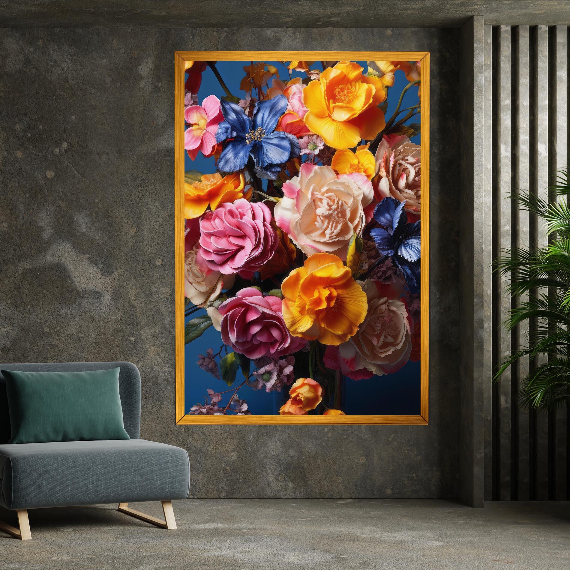 Tablou Canvas Colorful Flower Bouquet mockup 7