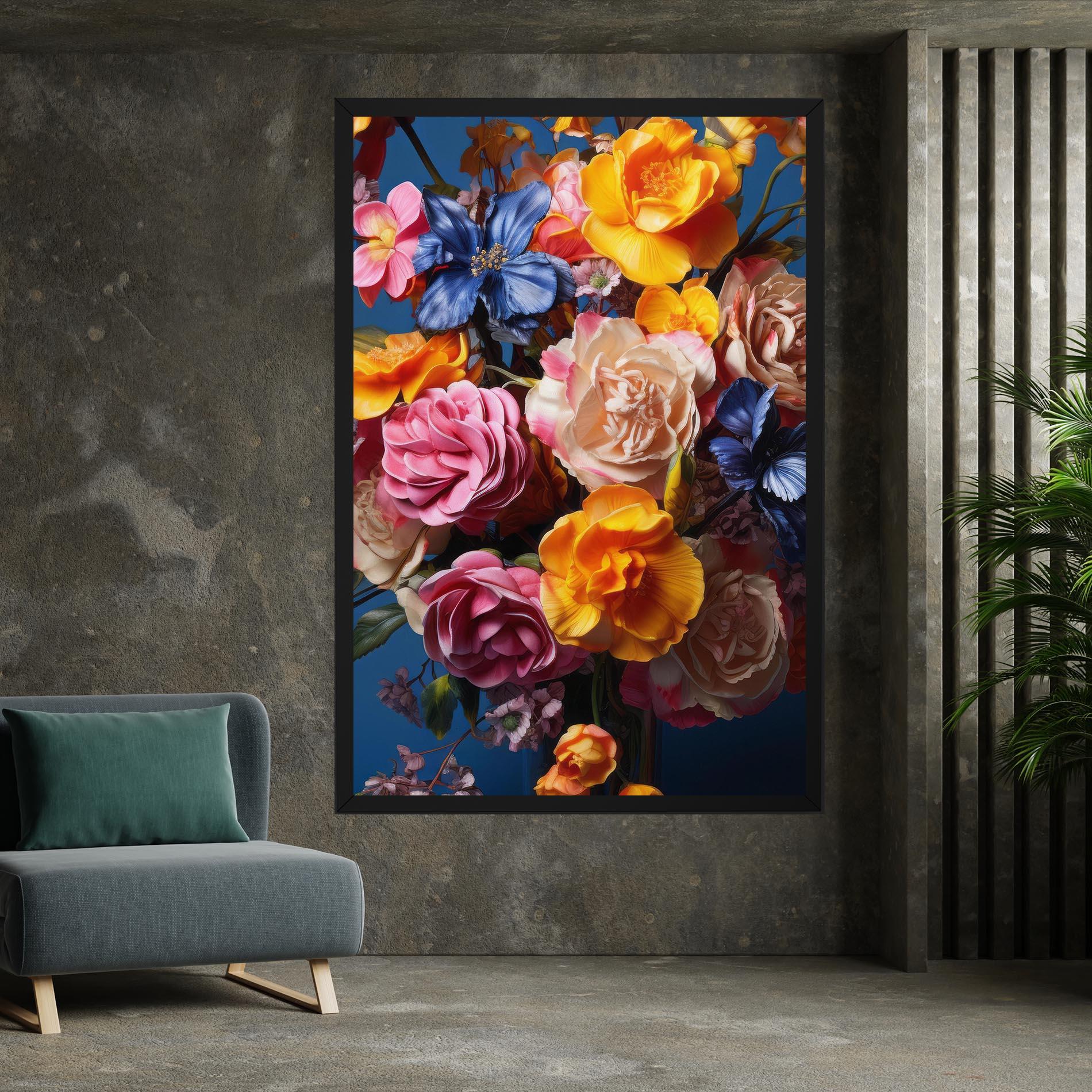 Tablou Canvas Colorful Flower Bouquet mockup 7