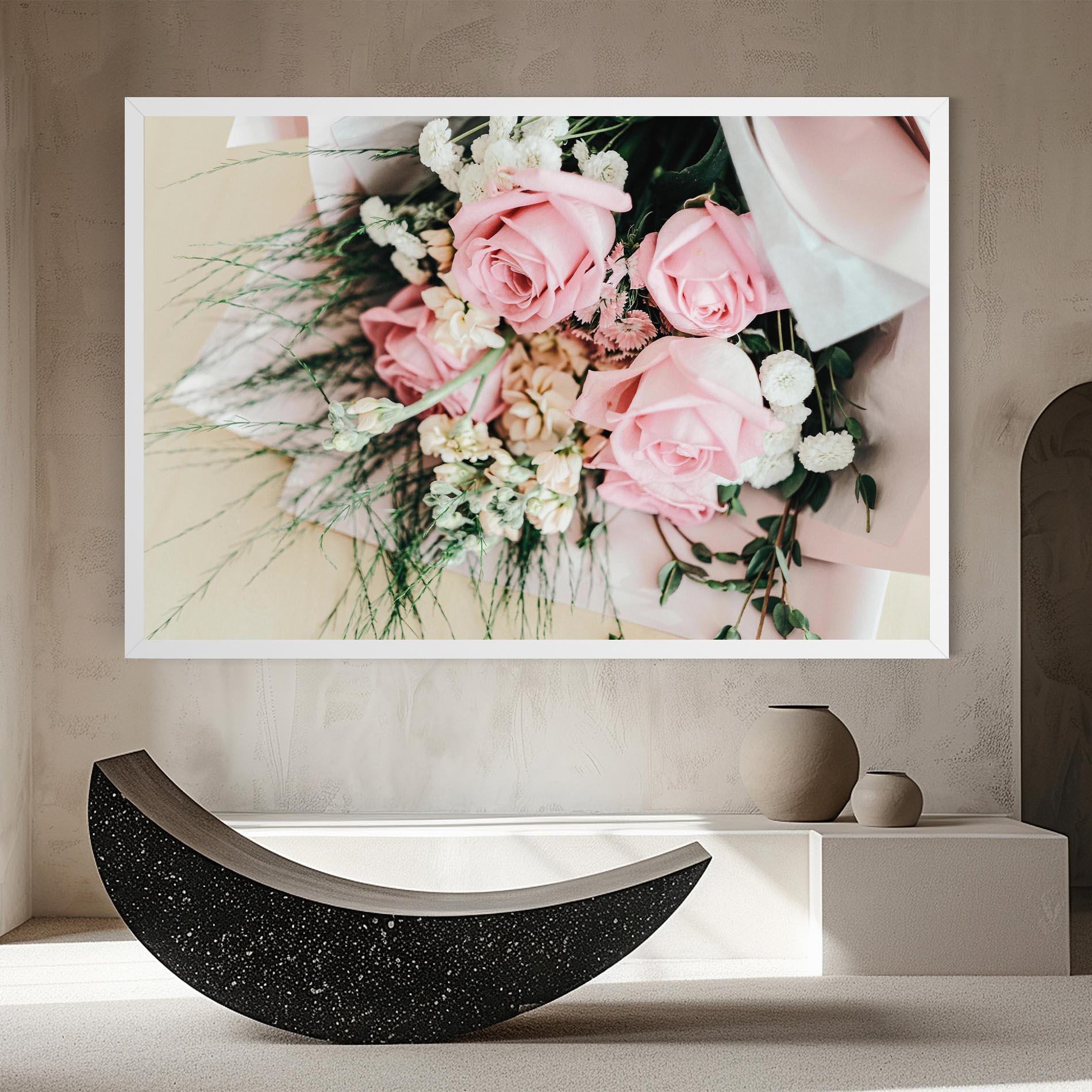 Tablou Canvas Baby Pink Bouquet mockup 8