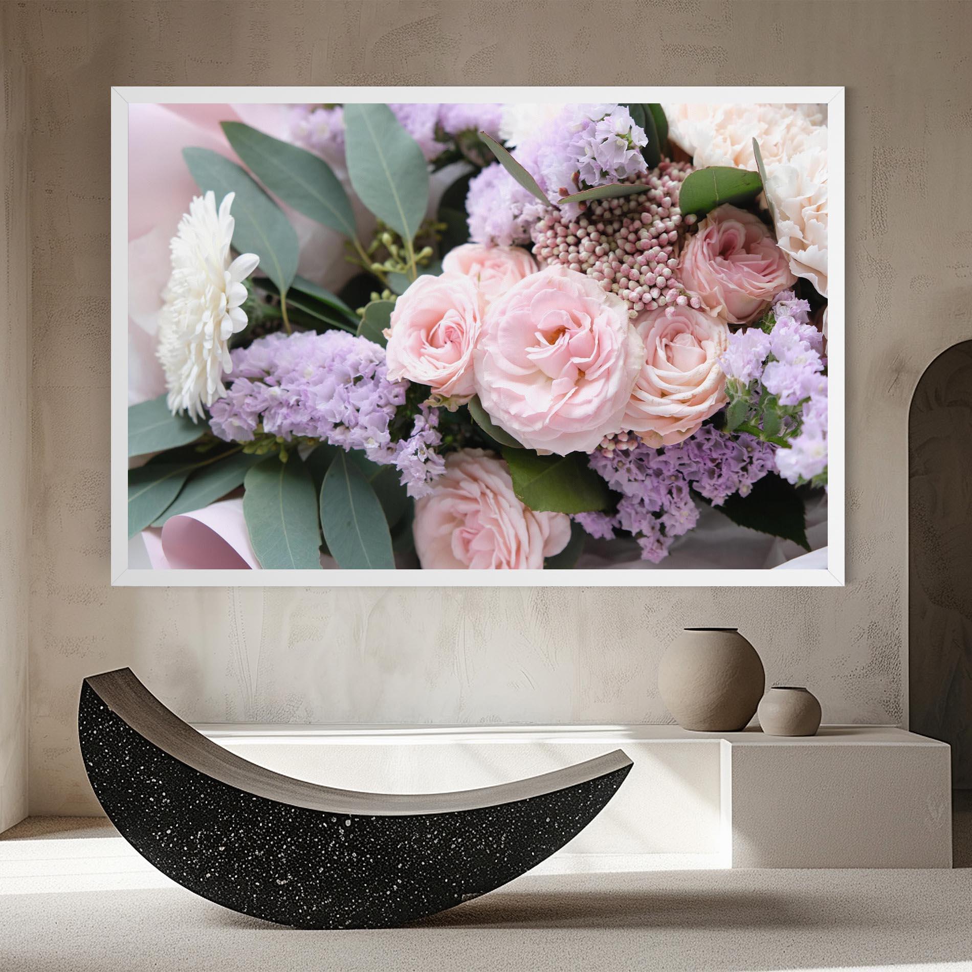 Tablou Canvas Beautiful Pink Roses mockup 8