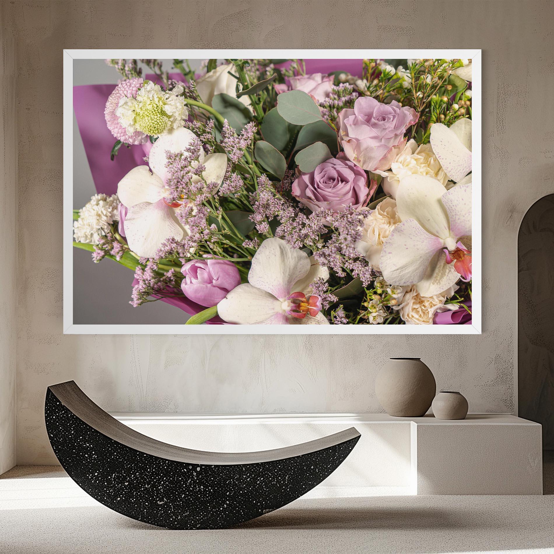 Tablou Canvas Cute Purple Bouquet mockup 8