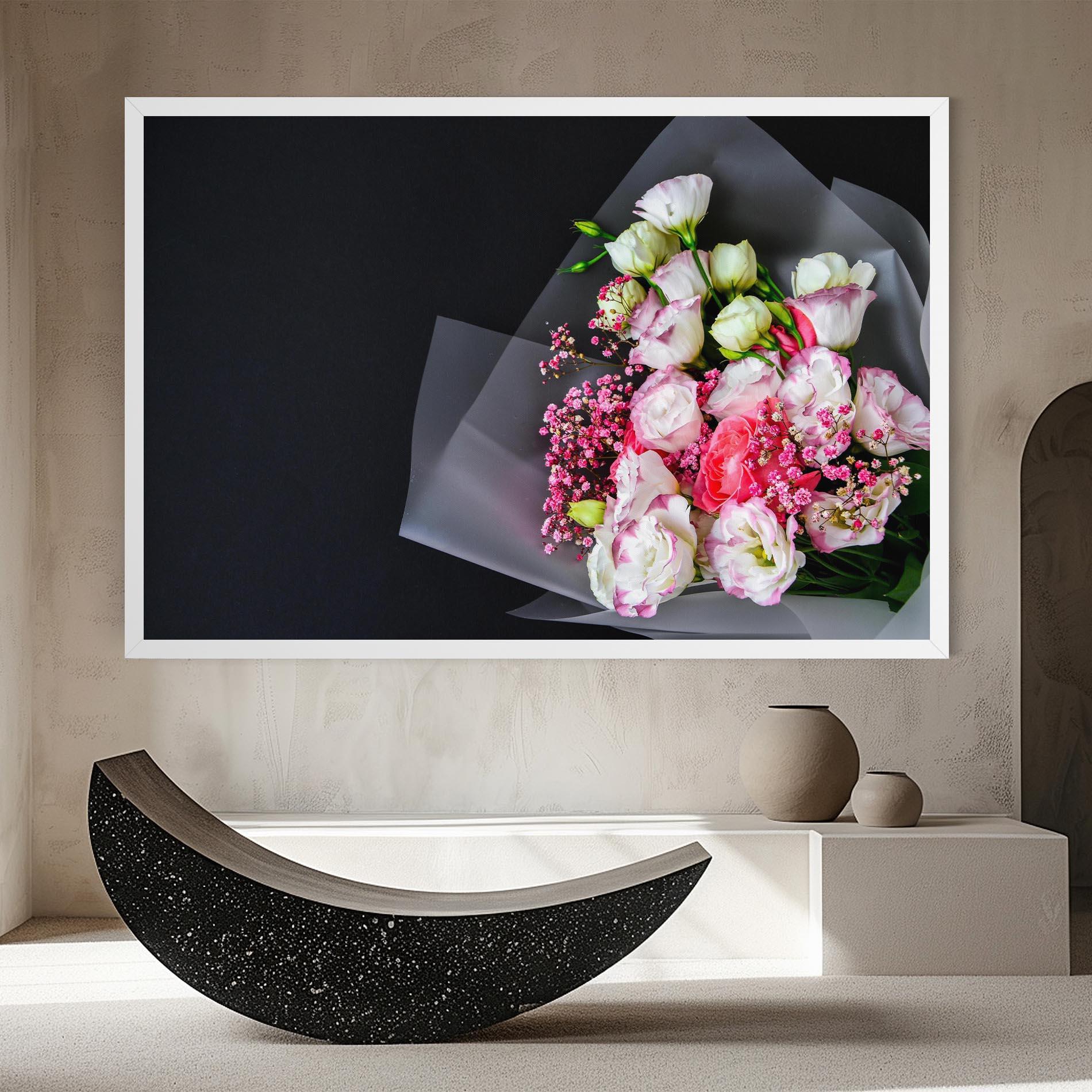 Tablou Canvas Cute Roses Bouquet mockup 8