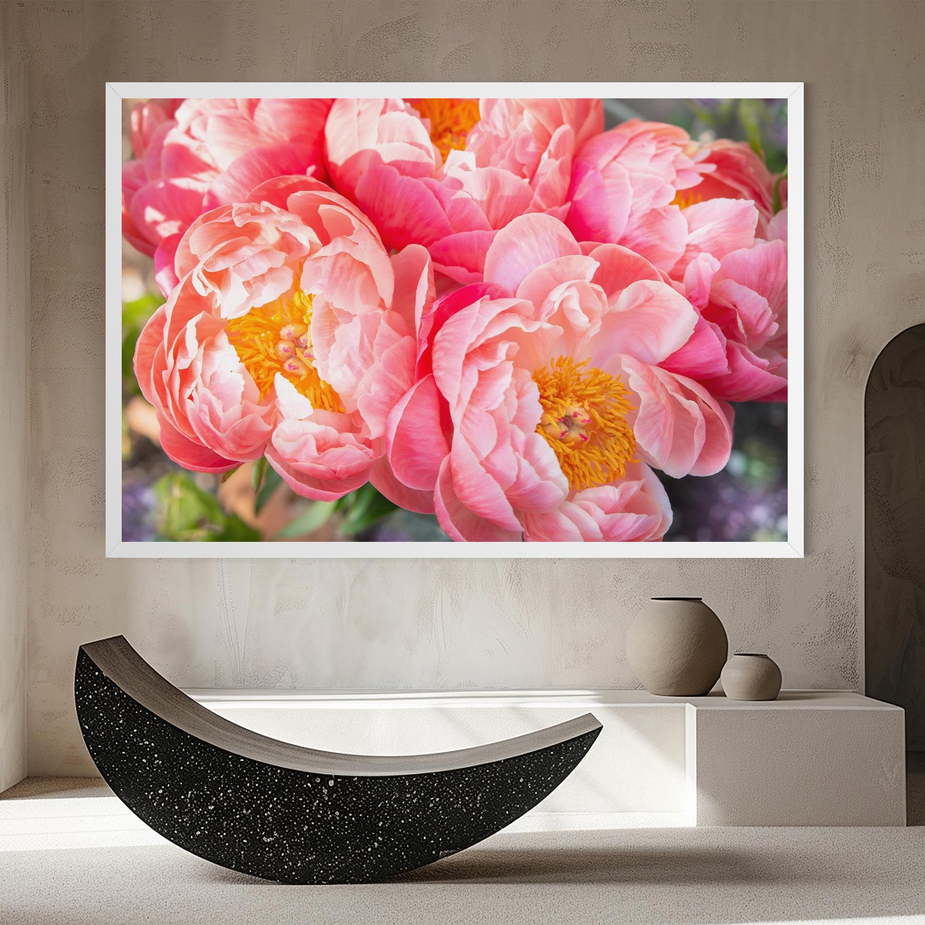 Opened Peonies Bouquet mockup 8