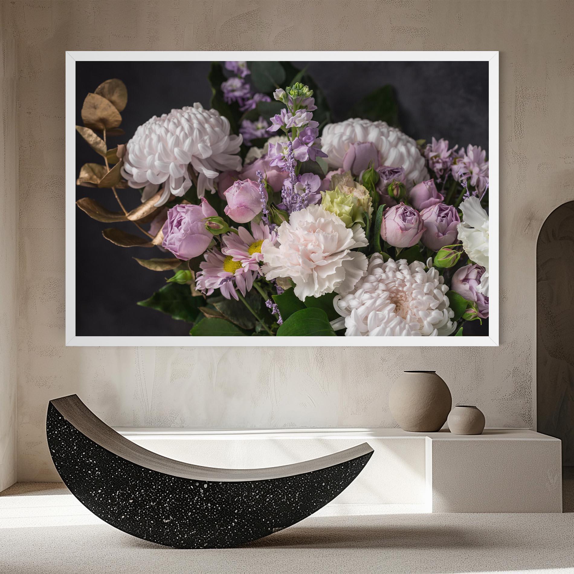 Tablou Canvas Pastel Purple Bouquet mockup 8