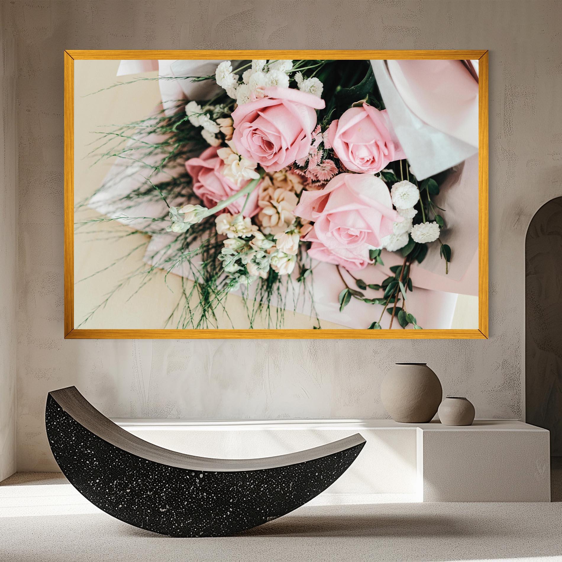 Tablou Canvas Baby Pink Bouquet mockup 8