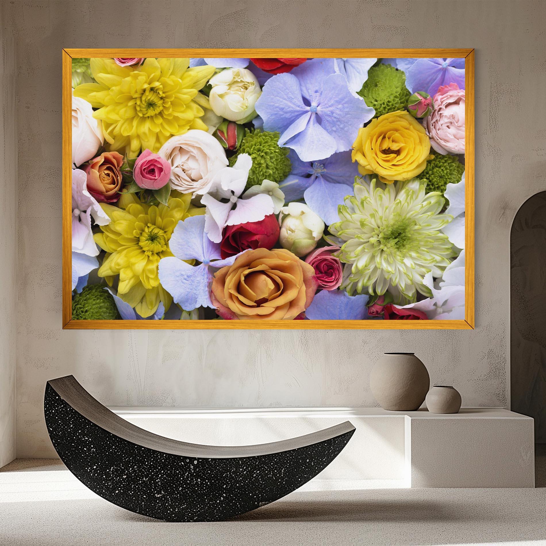 Tablou Canvas Color Mix Flower Bouquet mockup 8