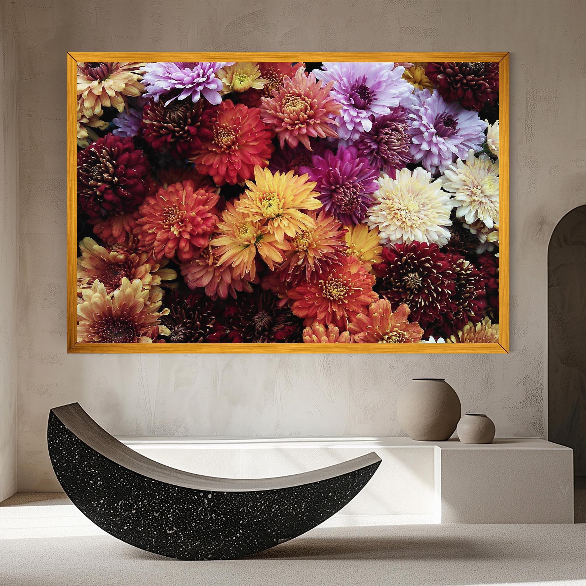 Tablou Canvas Flower Wall mockup 8