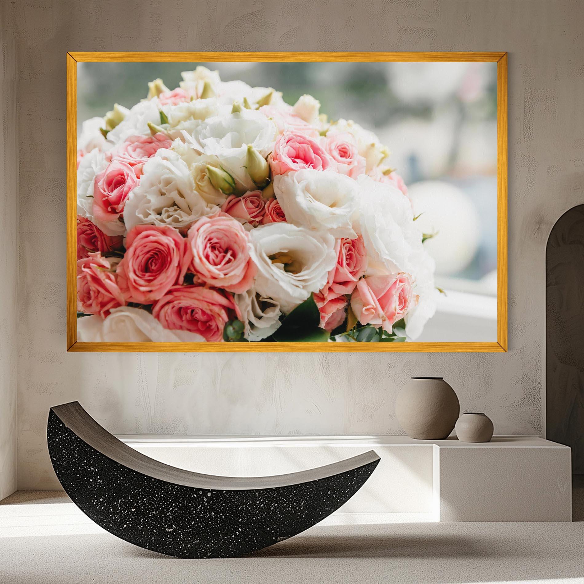 Tablou Canvas Pink Beautiful Bouquet mockup 8