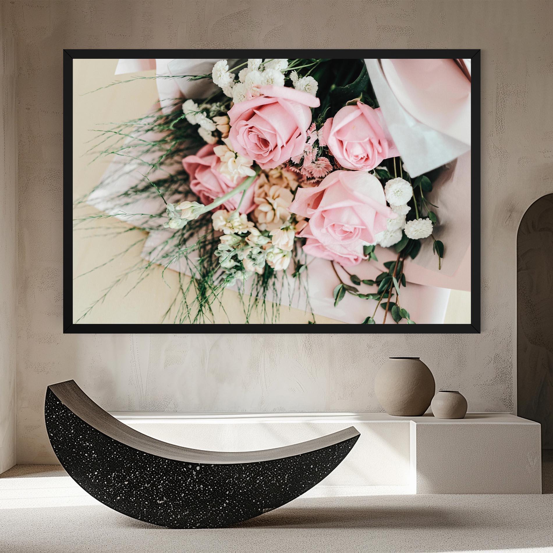 Tablou Canvas Baby Pink Bouquet mockup 8