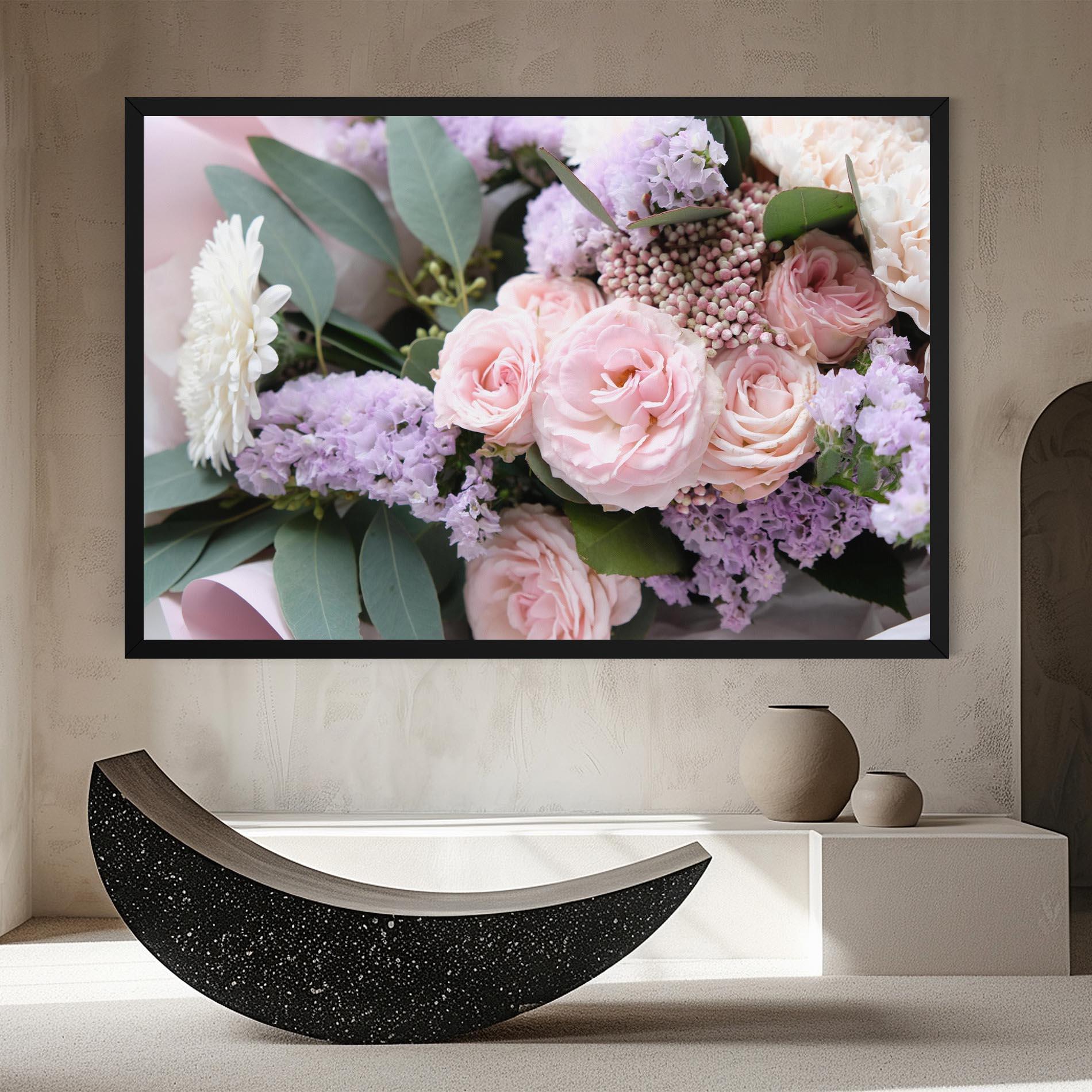 Tablou Canvas Beautiful Pink Roses mockup 8