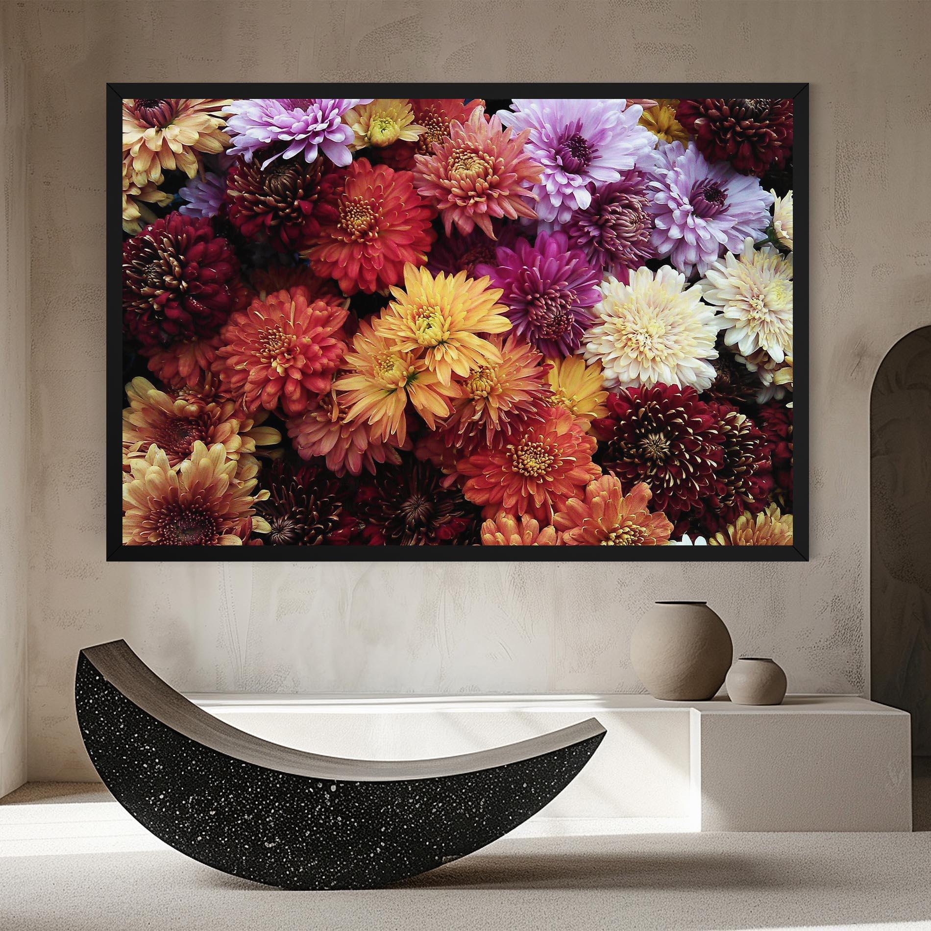 Tablou Canvas Flower Wall mockup 8