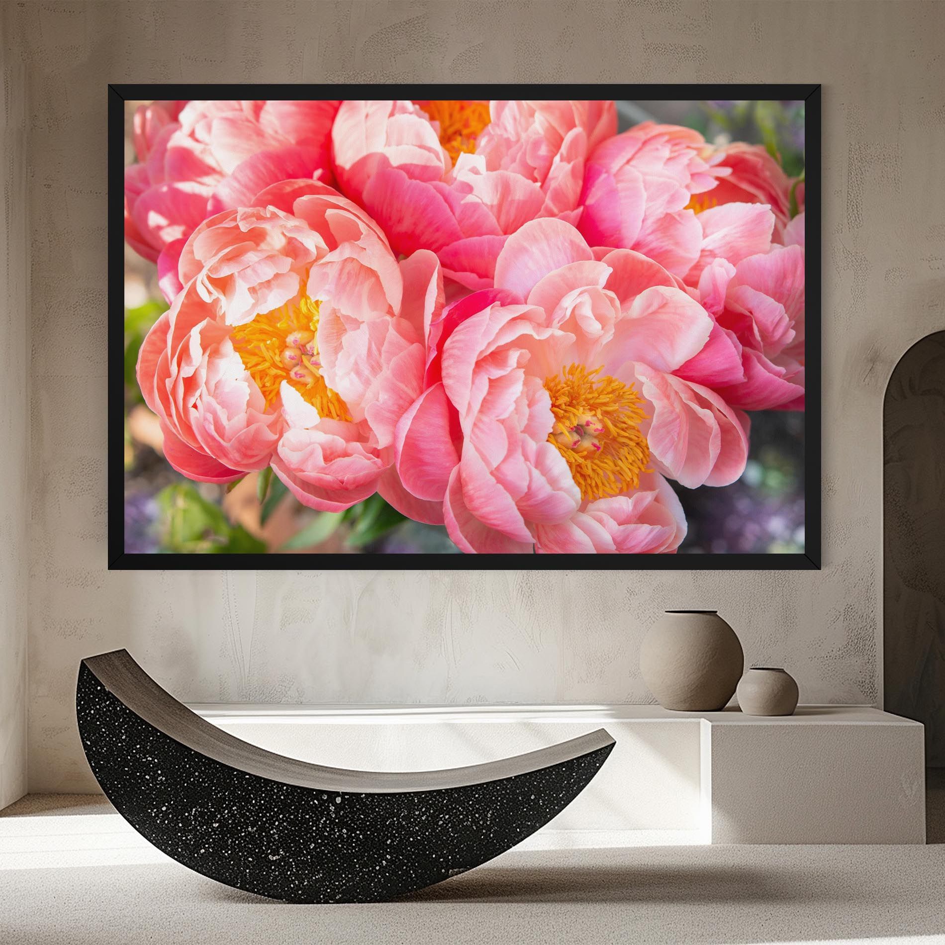 Opened Peonies Bouquet mockup 8